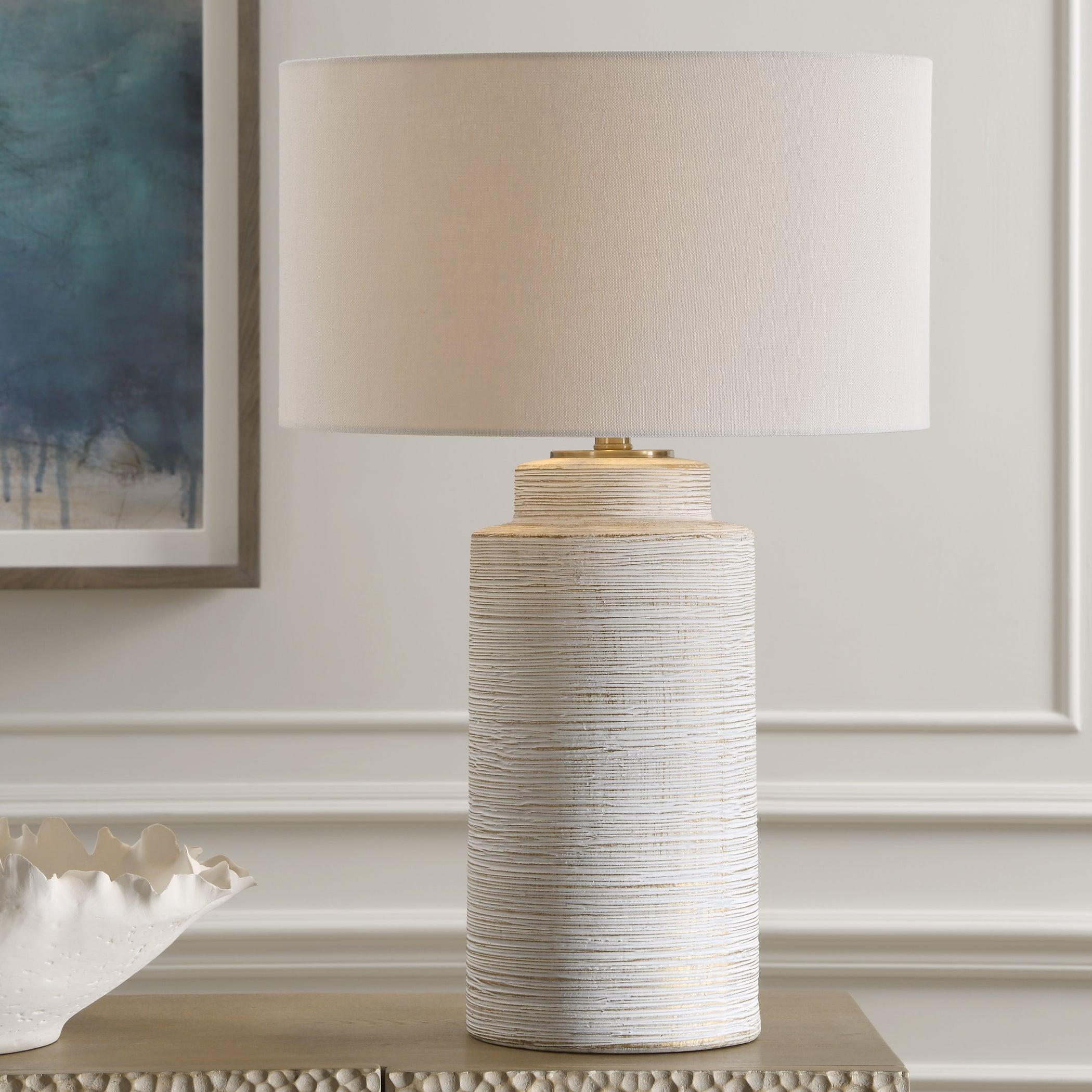 Crimp Ribbed Table Lamp - Remutear