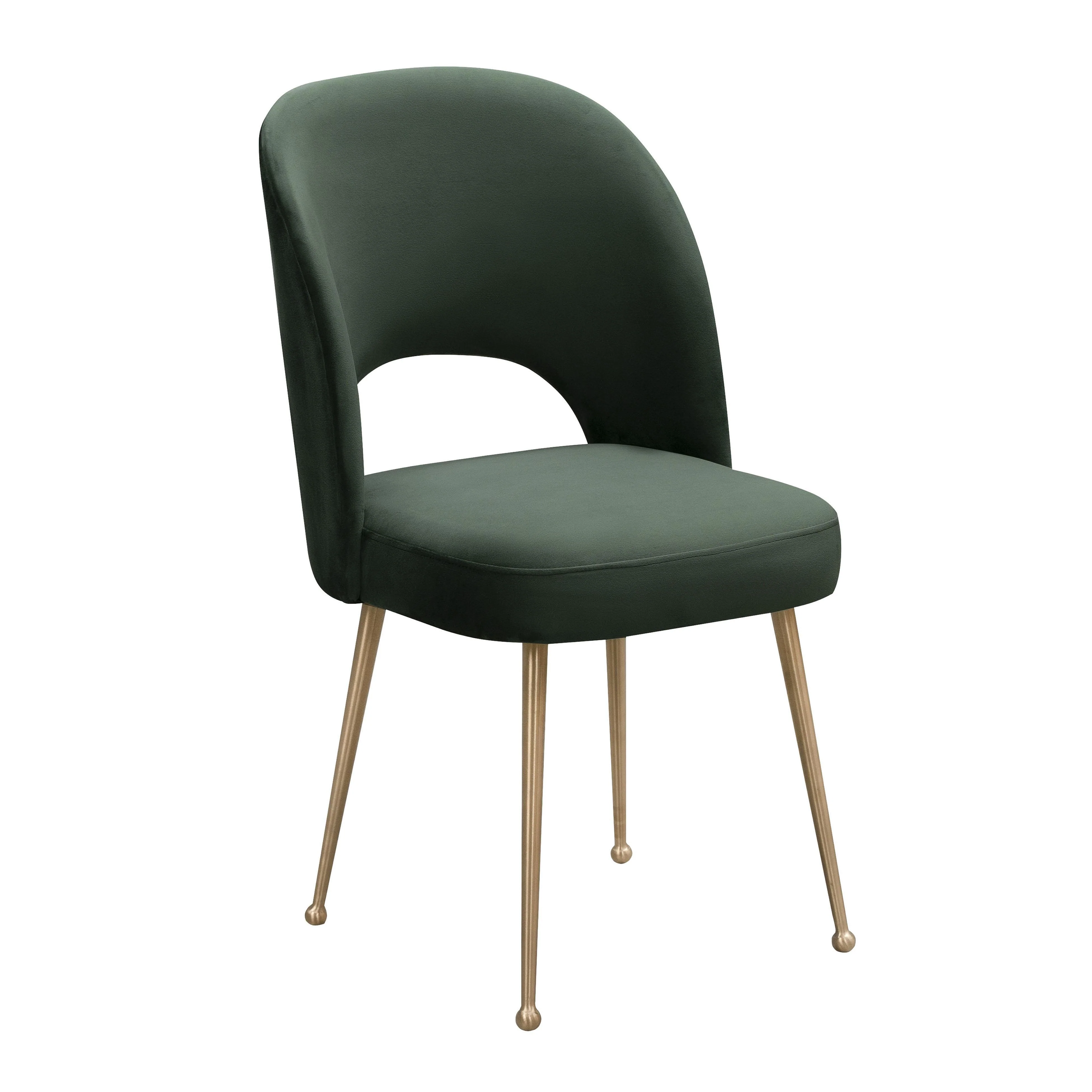 Swell Forest Green Velvet Chair - Remutear