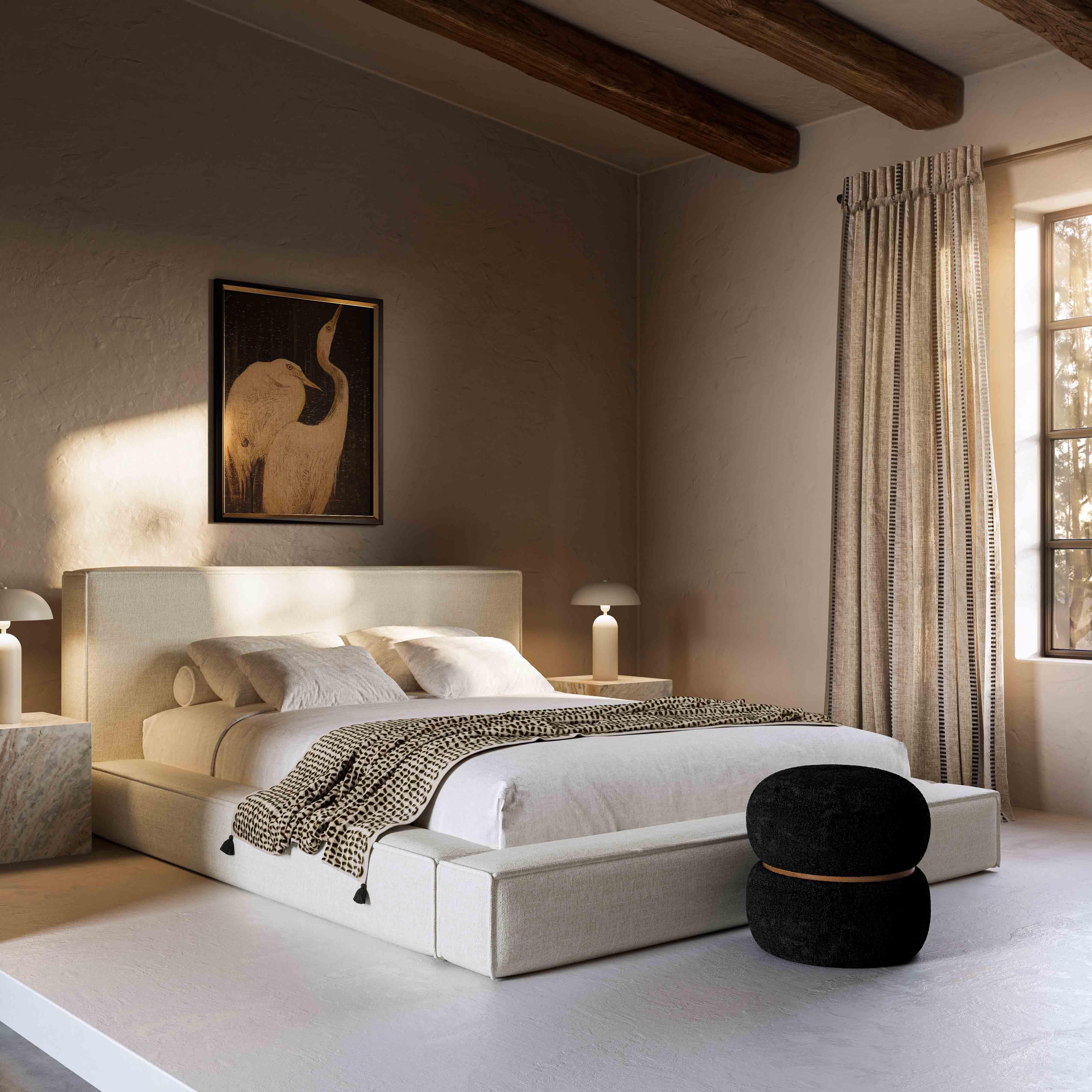 Olafur Linen Bed - Remutear