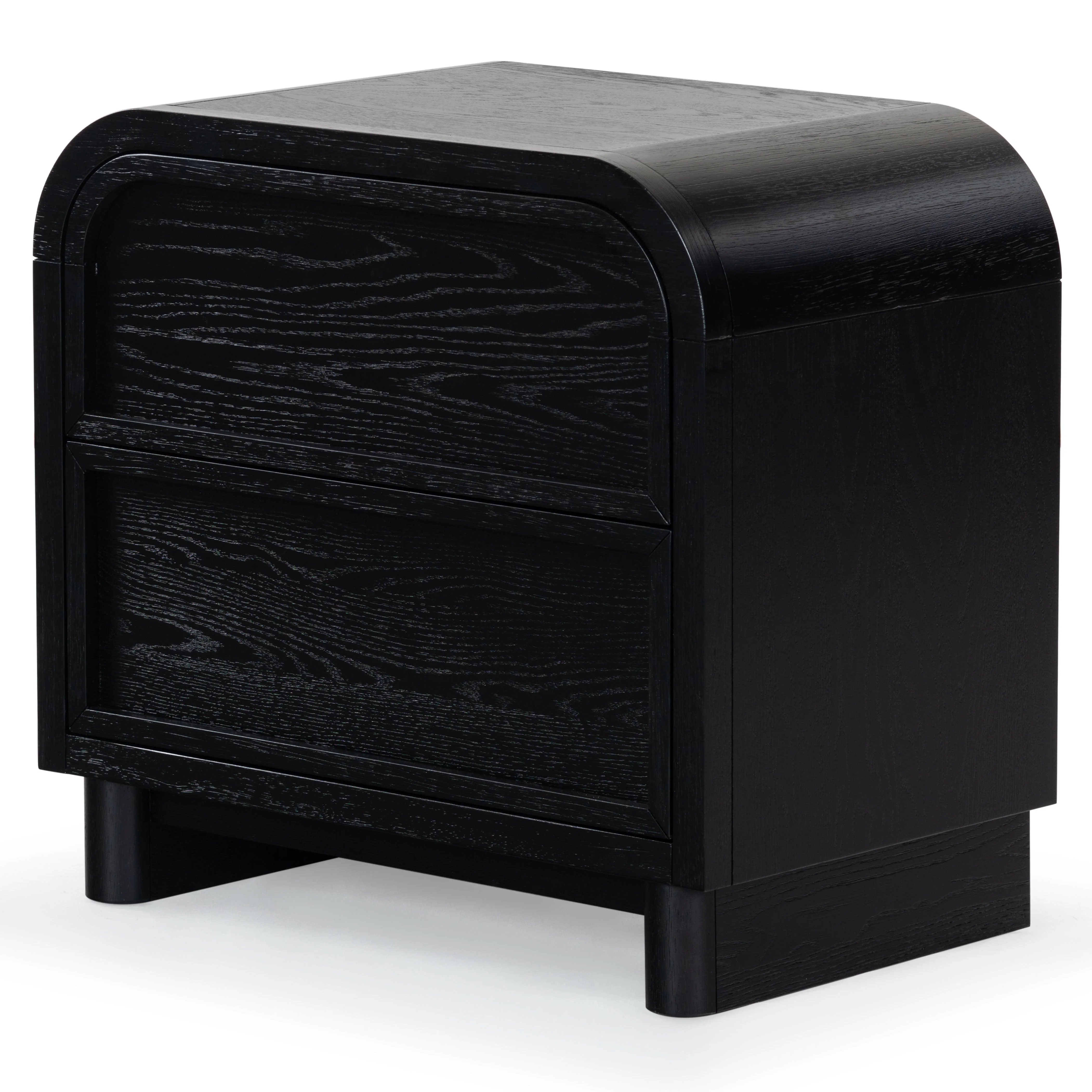 Dinah 2 Drawer Wood Nightstand - Remutear