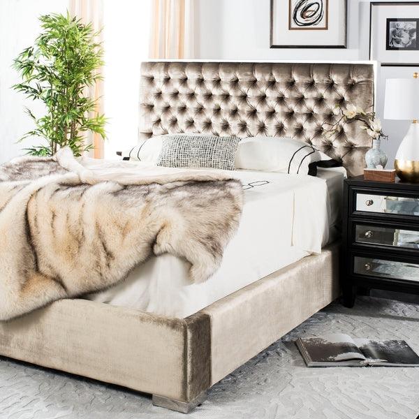 CHESTER TUFTED VELVET KING BED - Remutear