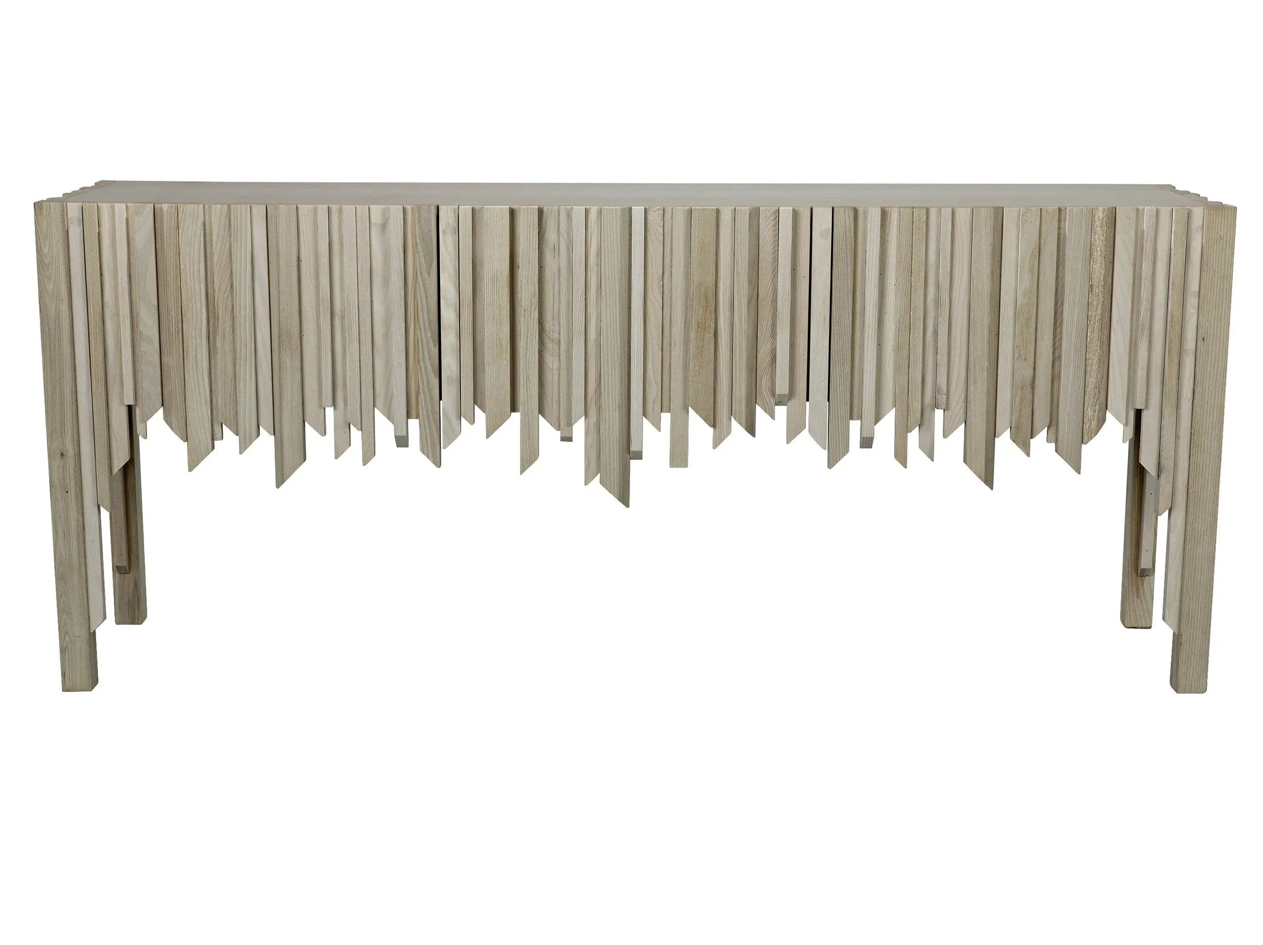 Desdemona Sideboard with 3 Drawers, Bleached Elm - Remutear