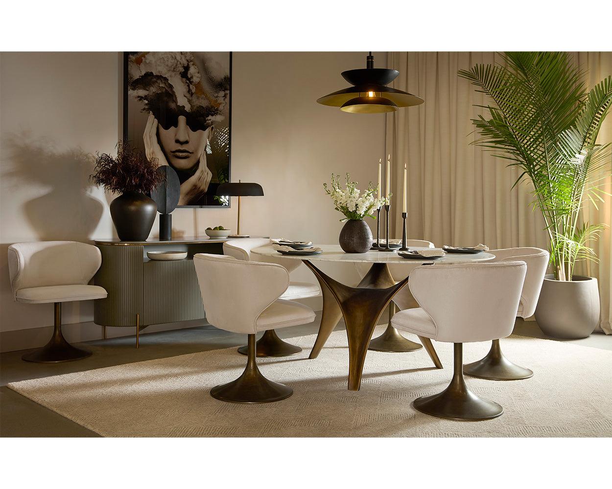 Simone Swivel Dining Chair - Remutear