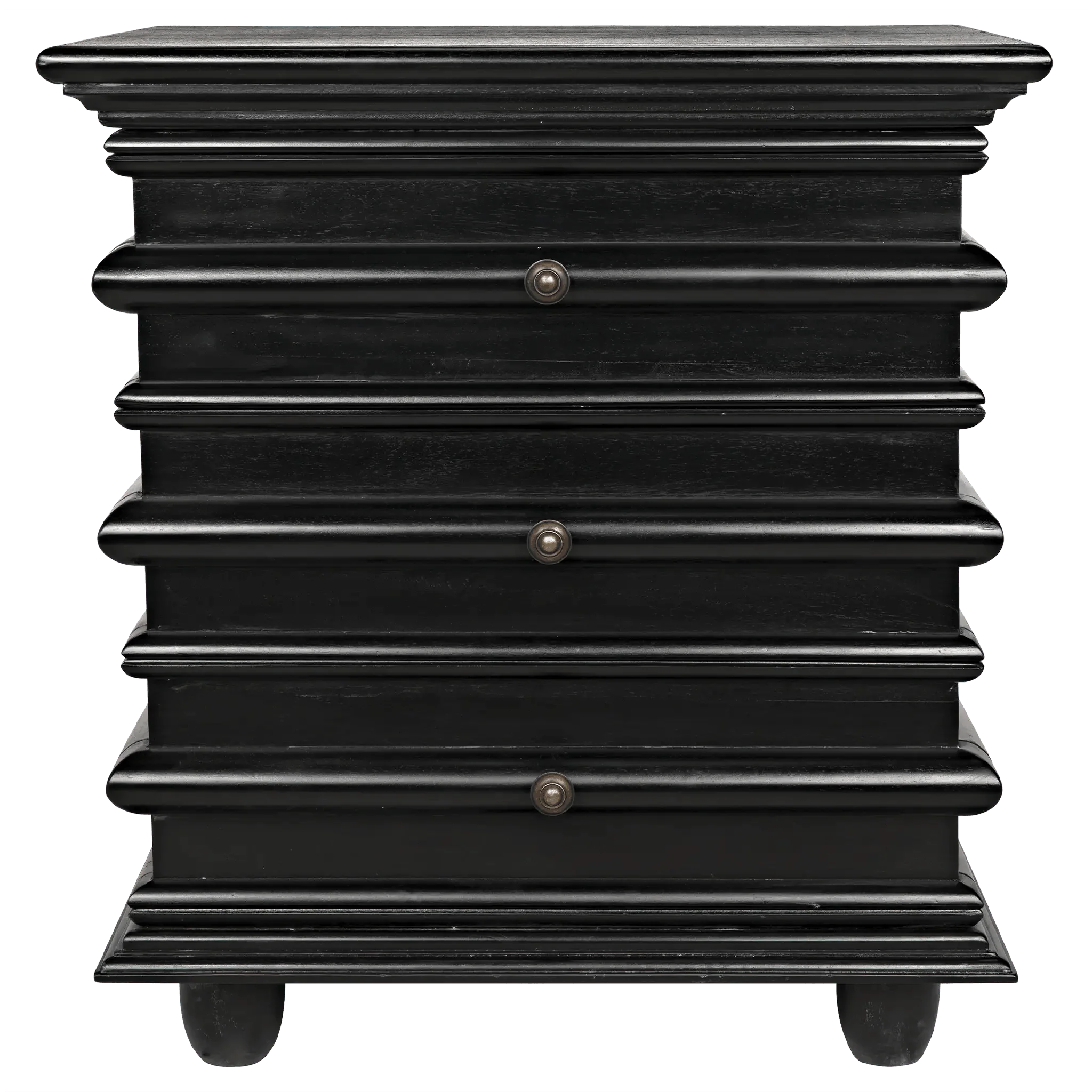 Ascona Side Table, Hand Rubbed Black - Remutear