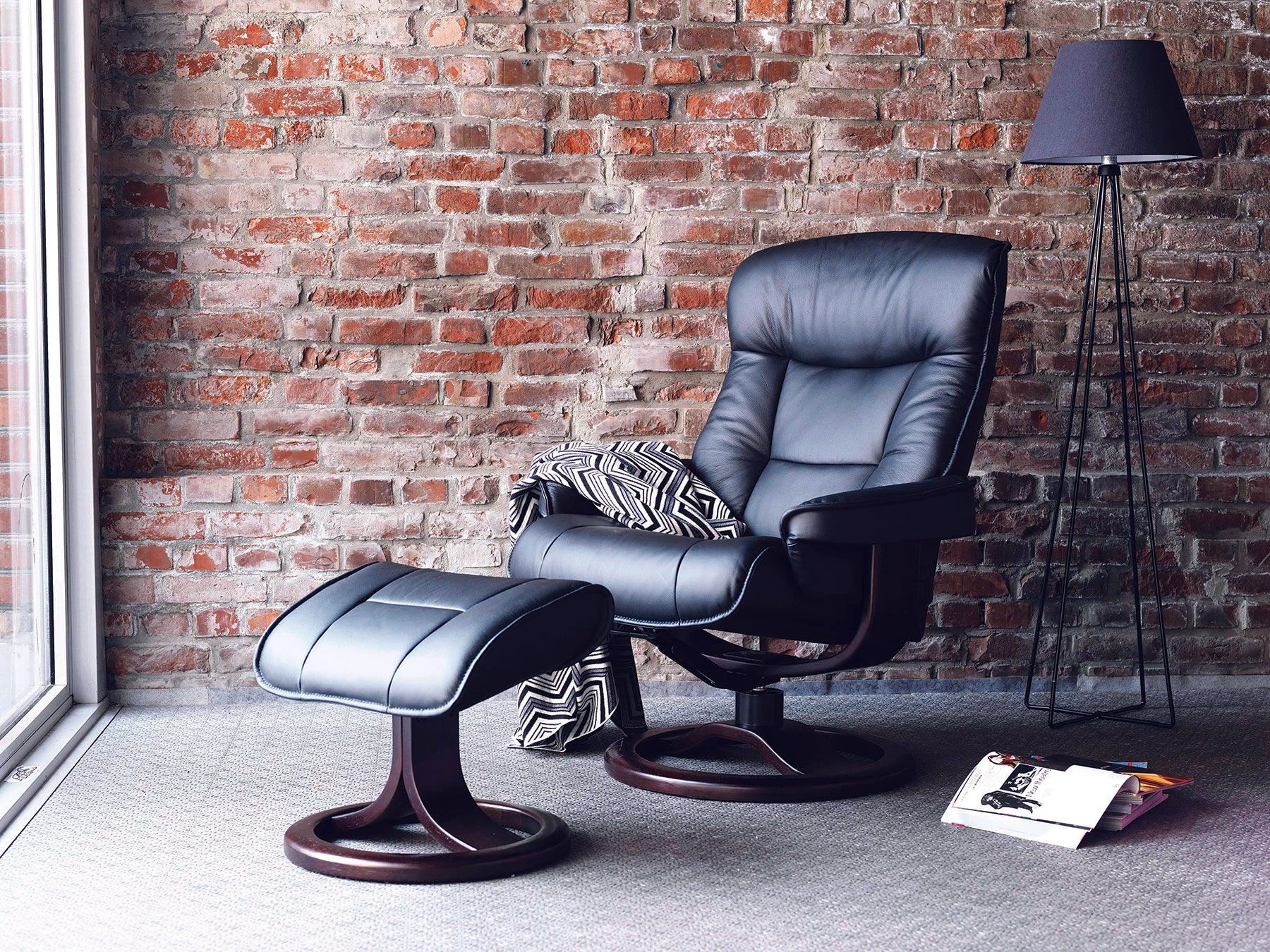 Bergen R Recliner with Footstool - Remutear