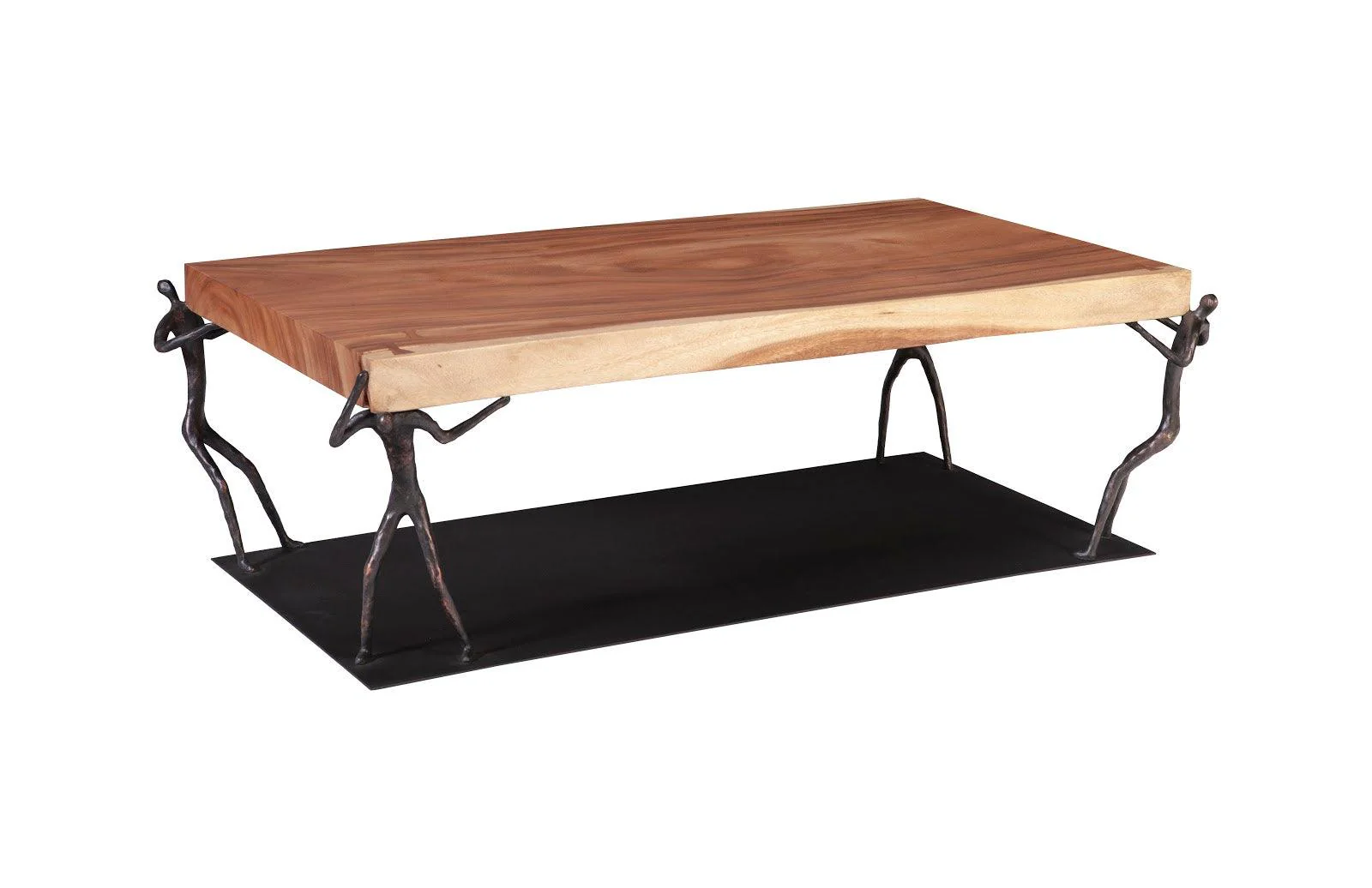 Atlas Coffee Table, Chamcha Wood, Natural, Metal - Remutear