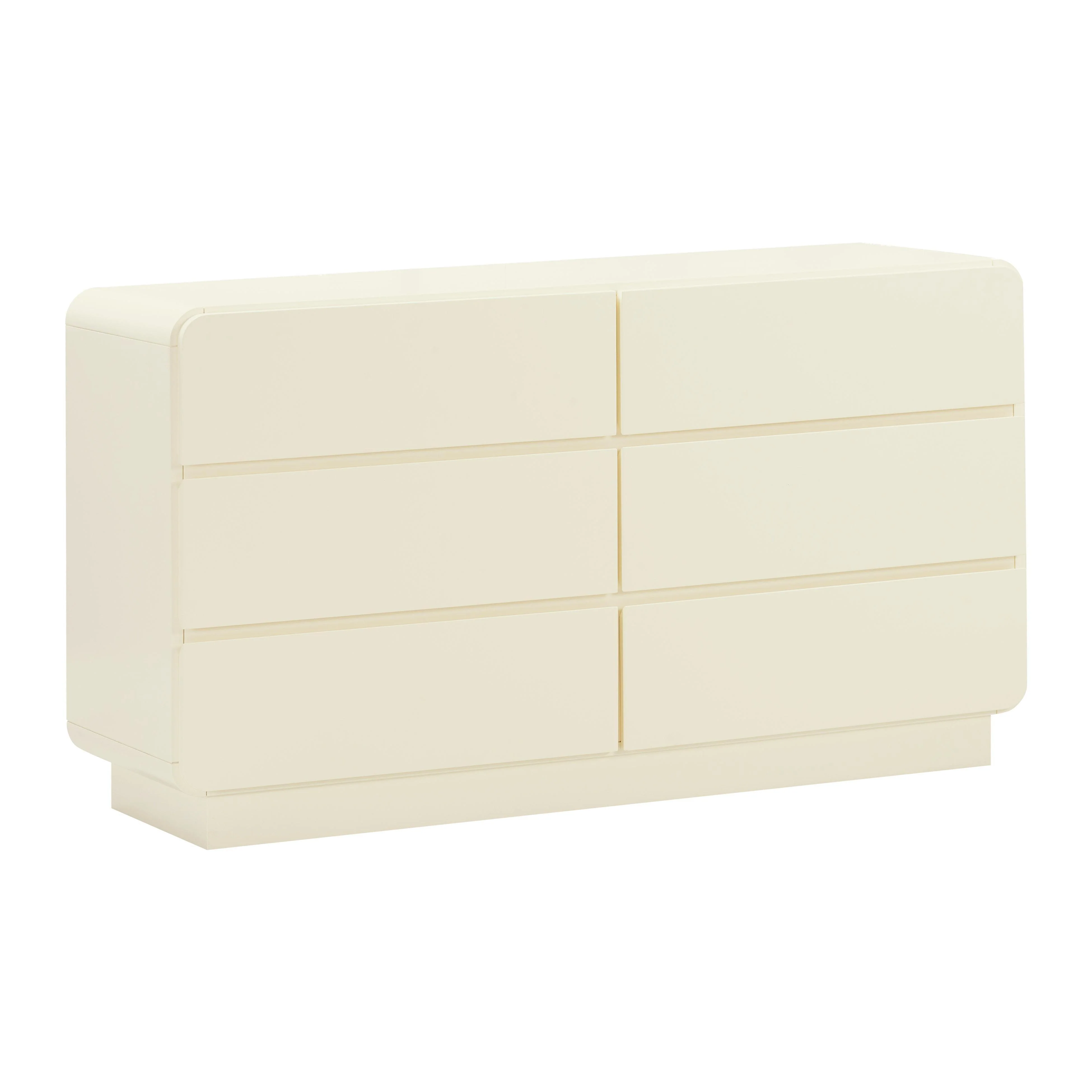 Sagura Cream 6-Drawer Dresser - Remutear