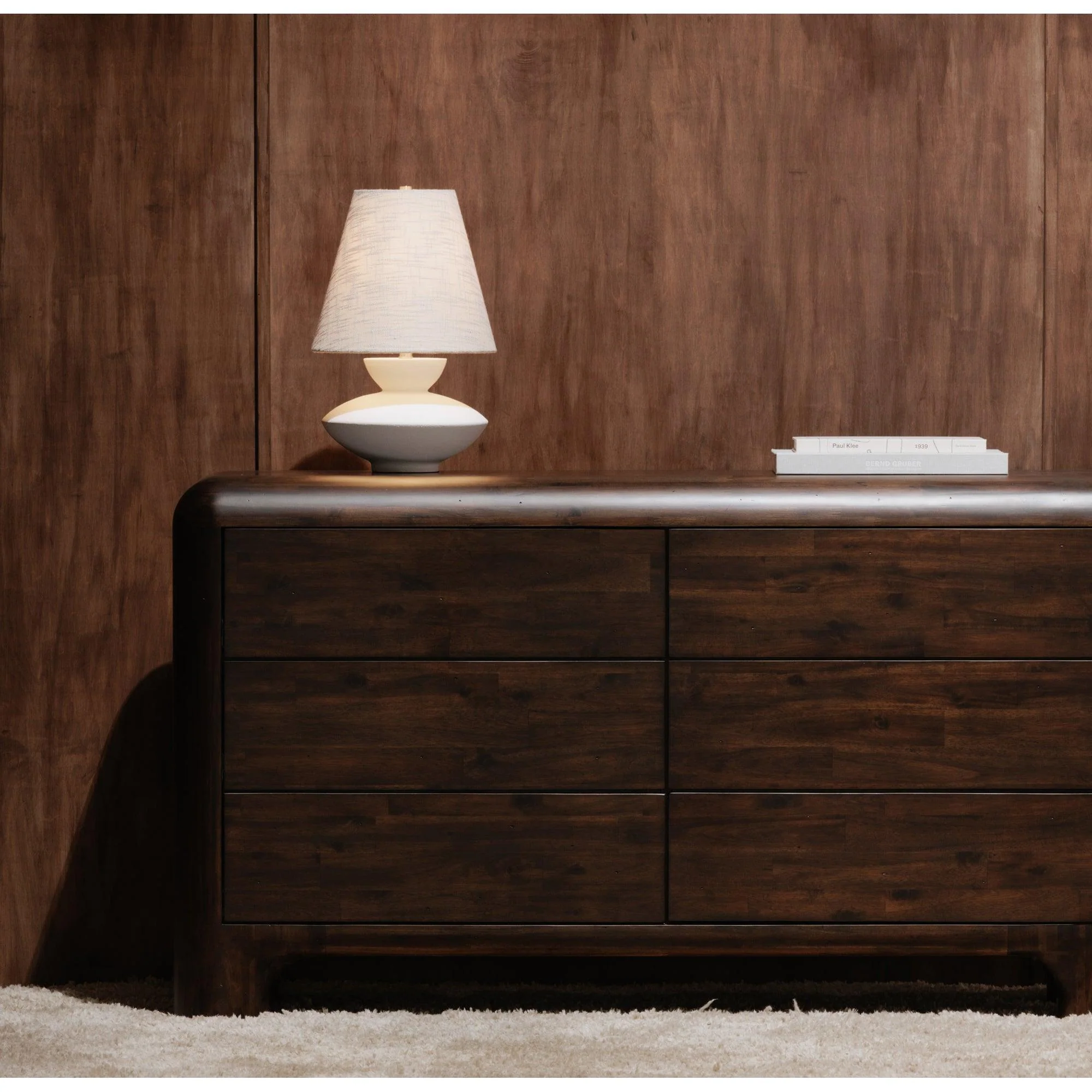 Dell Table Lamp Pearled White - Remutear