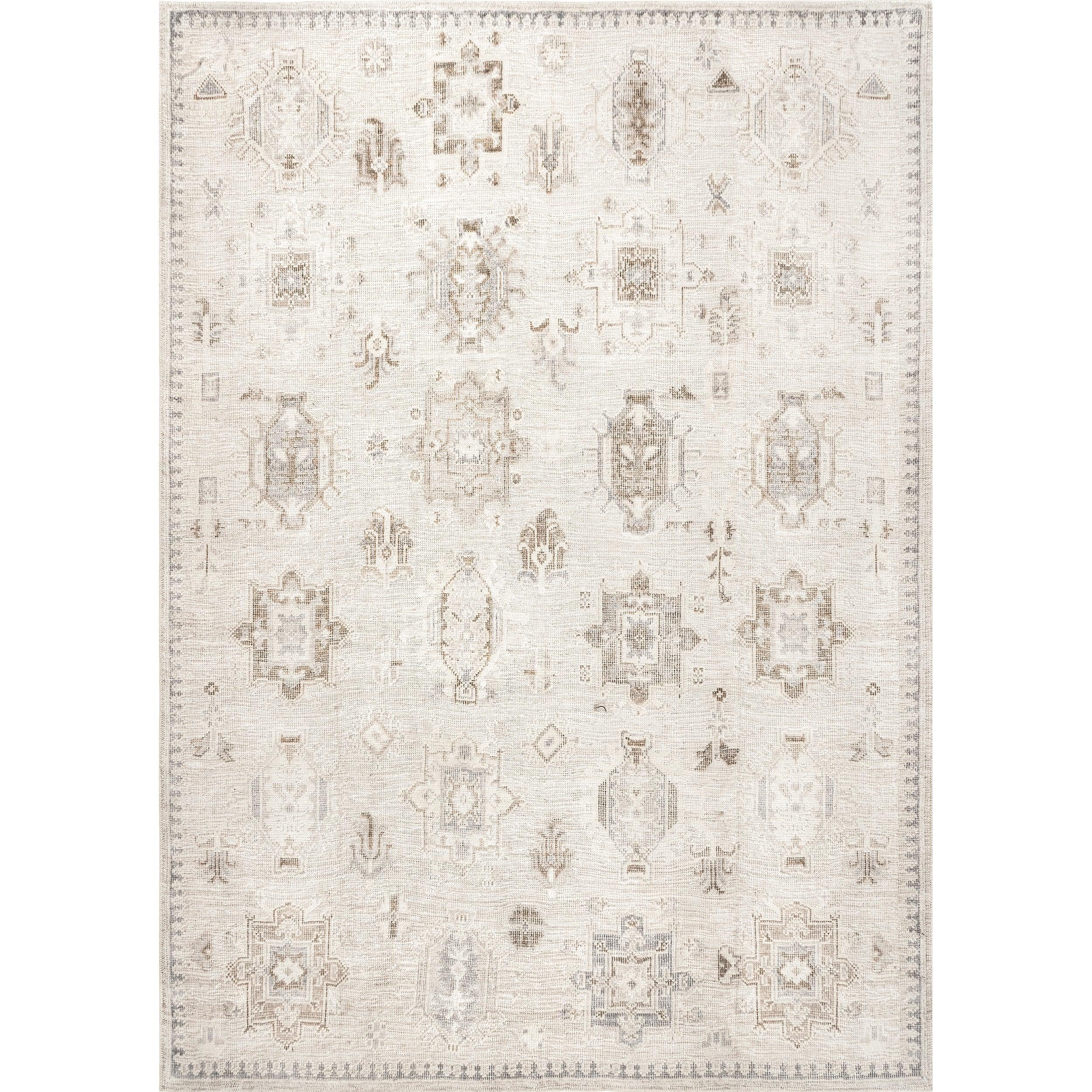 Krystin Distressed Machine Washable Area Rug - Remutear