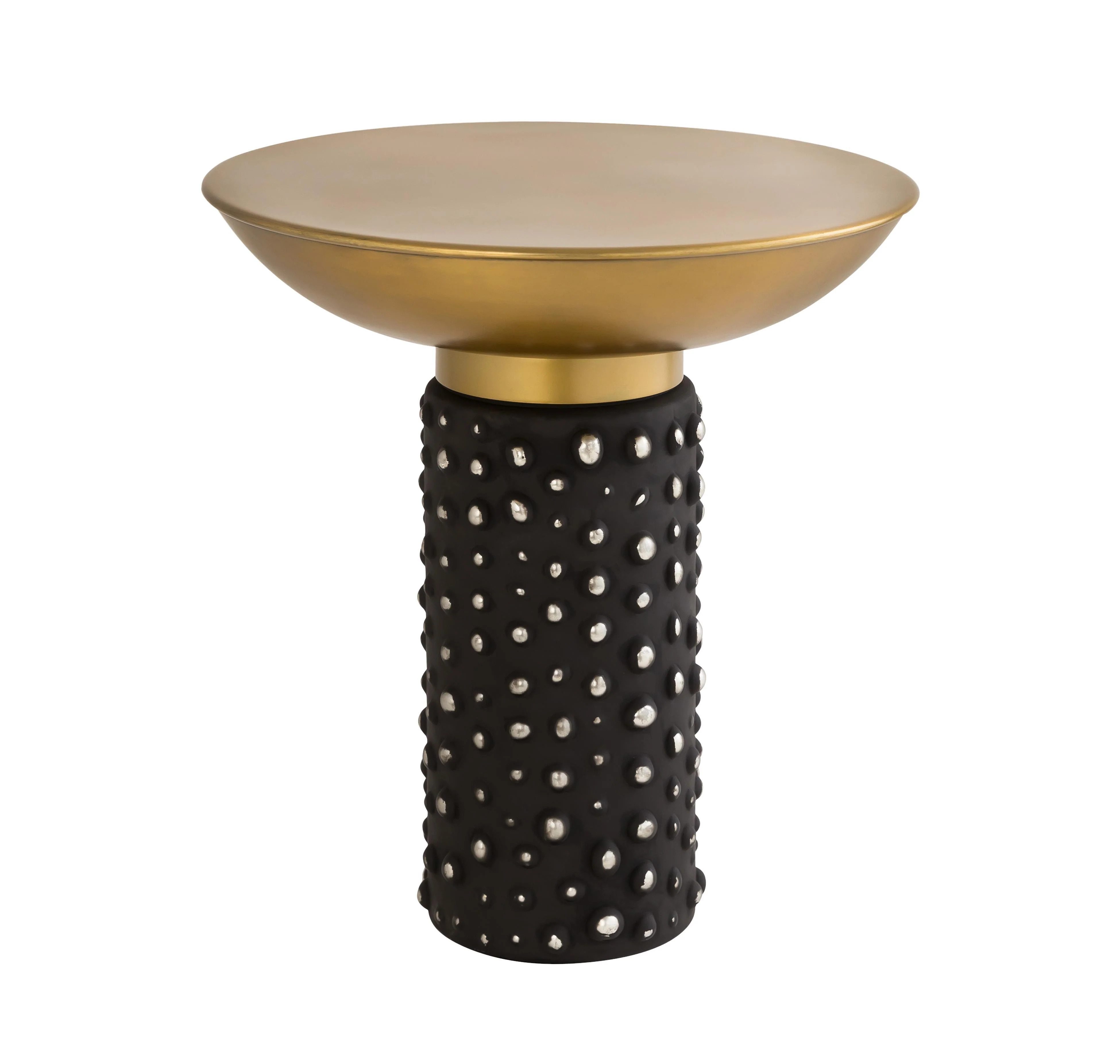 Blaze Glass/Brass Side Table - Remutear