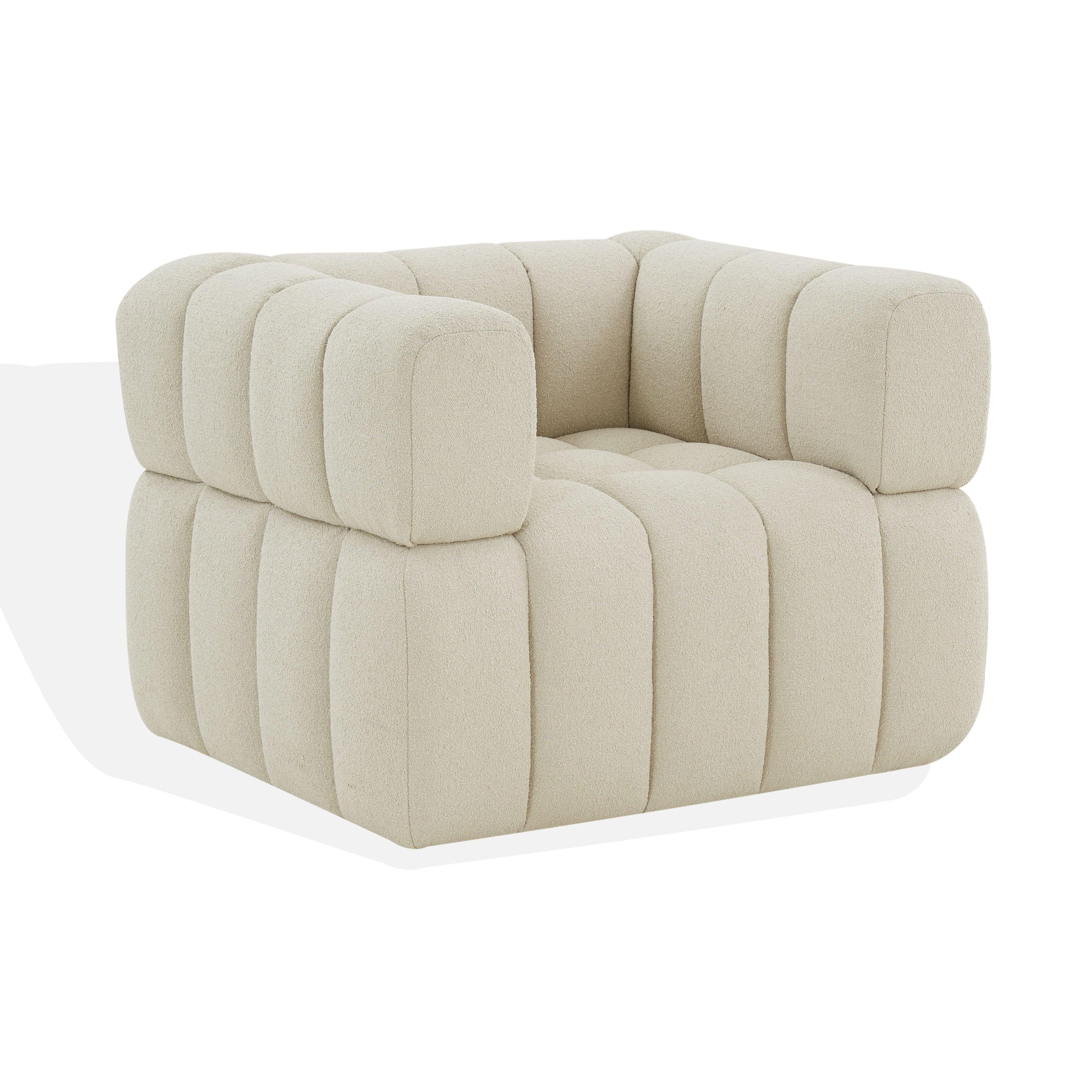 Calyna Tufted Boucle Accent Chair - Remutear