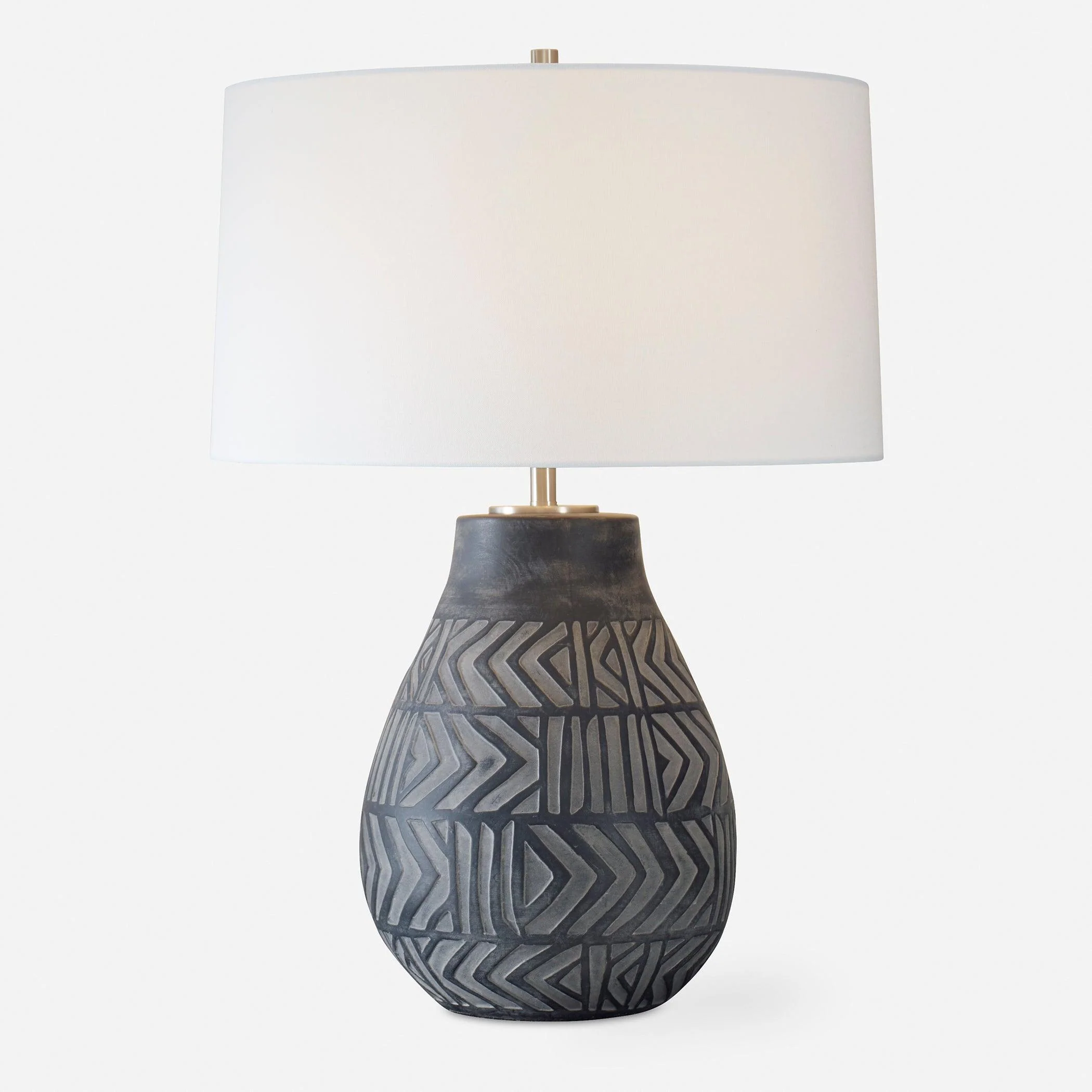 Natchez Charcoal Table Lamp - Remutear