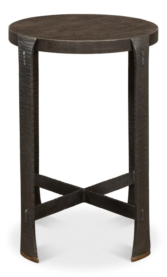Forged Slats Side Table/Moleskin - Remutear