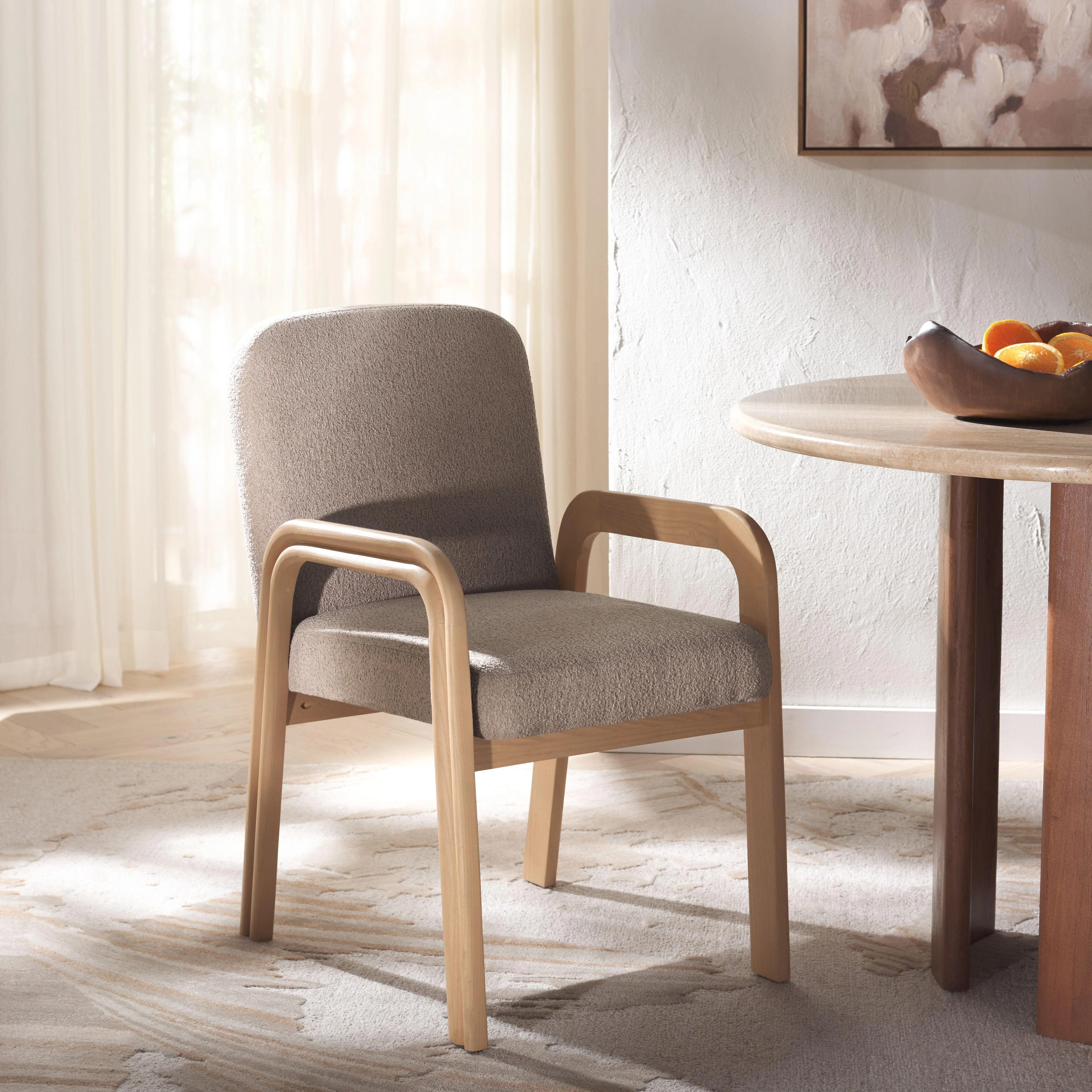 ROSLINA BOUCLE DINING CHAIR - Remutear