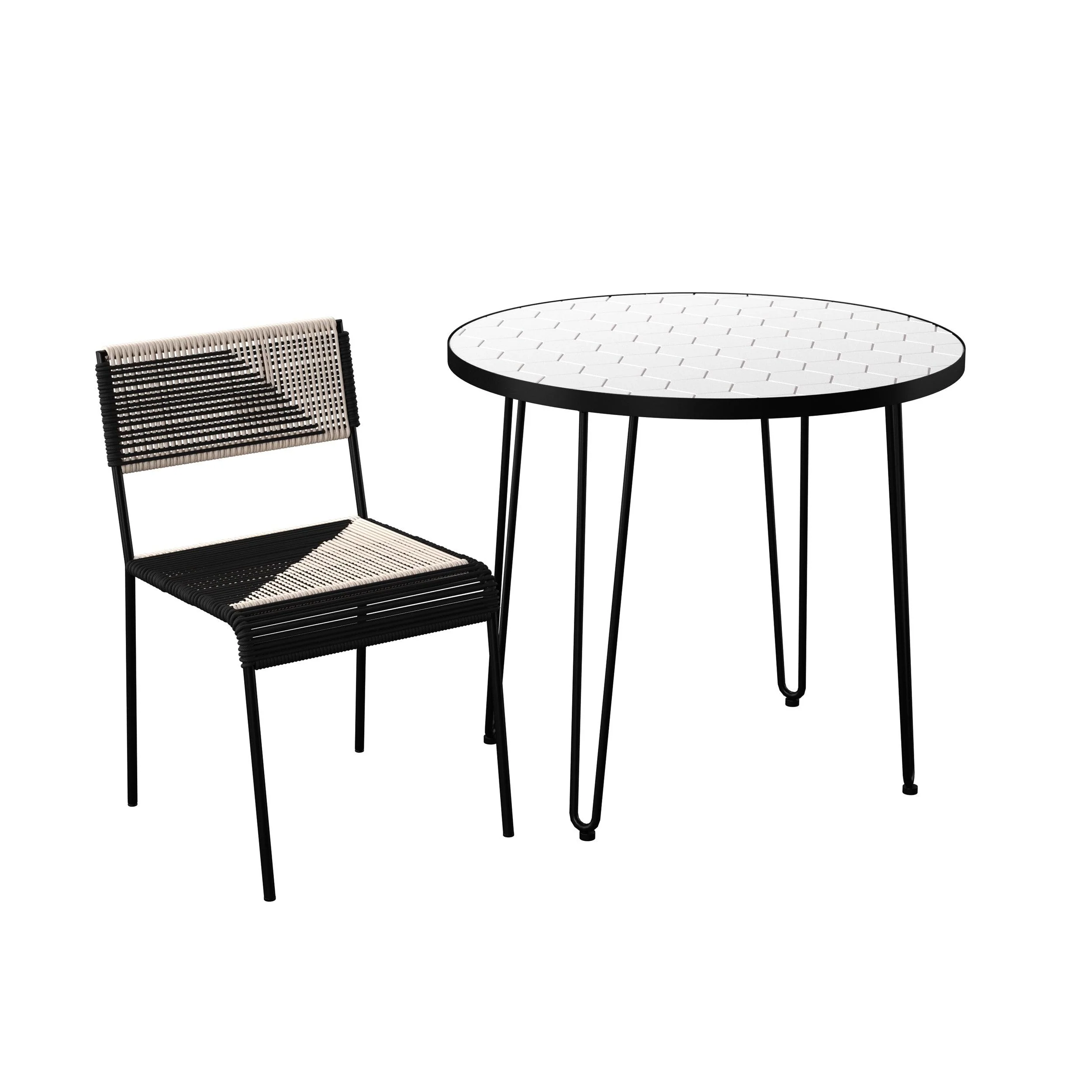 Watkindale Outdoor Dining Set – 3pc - Remutear