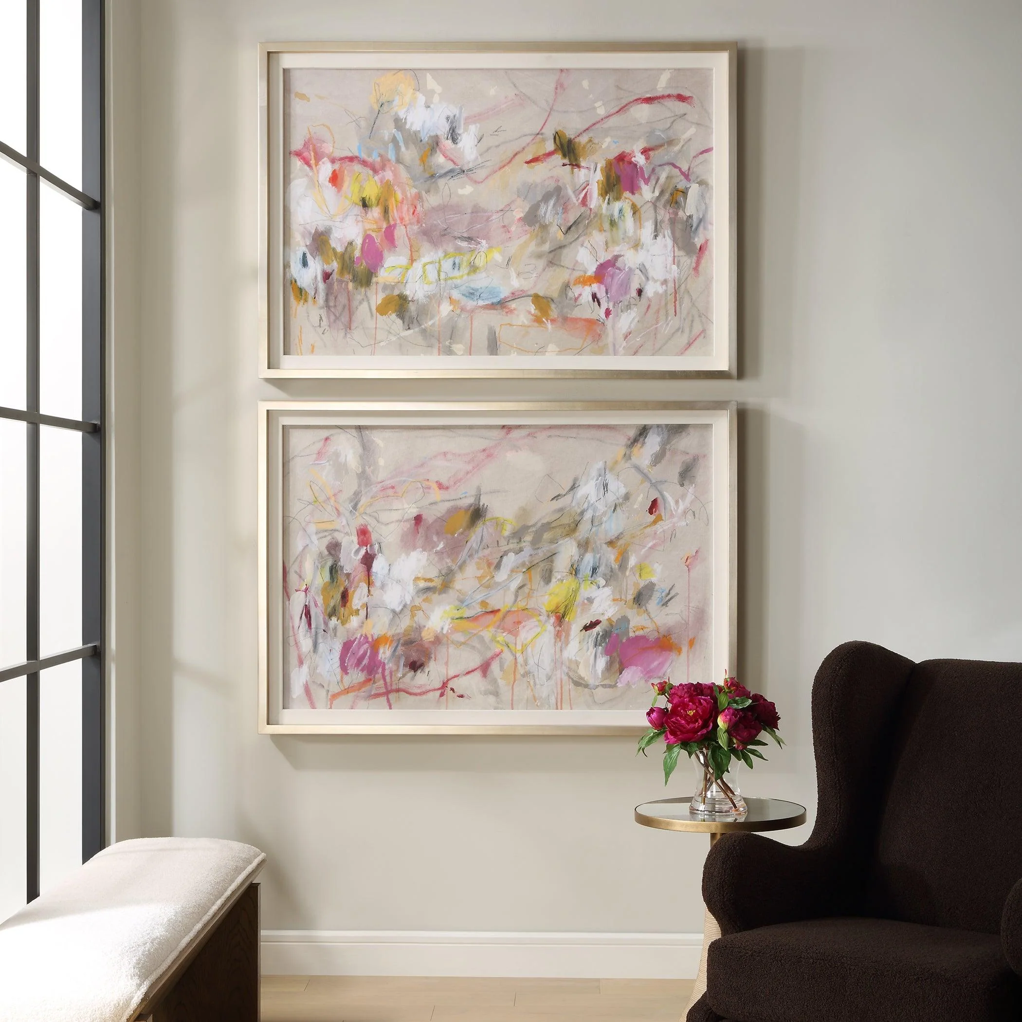 Metropolitan Rush Abstract Prints, S/2 - Remutear