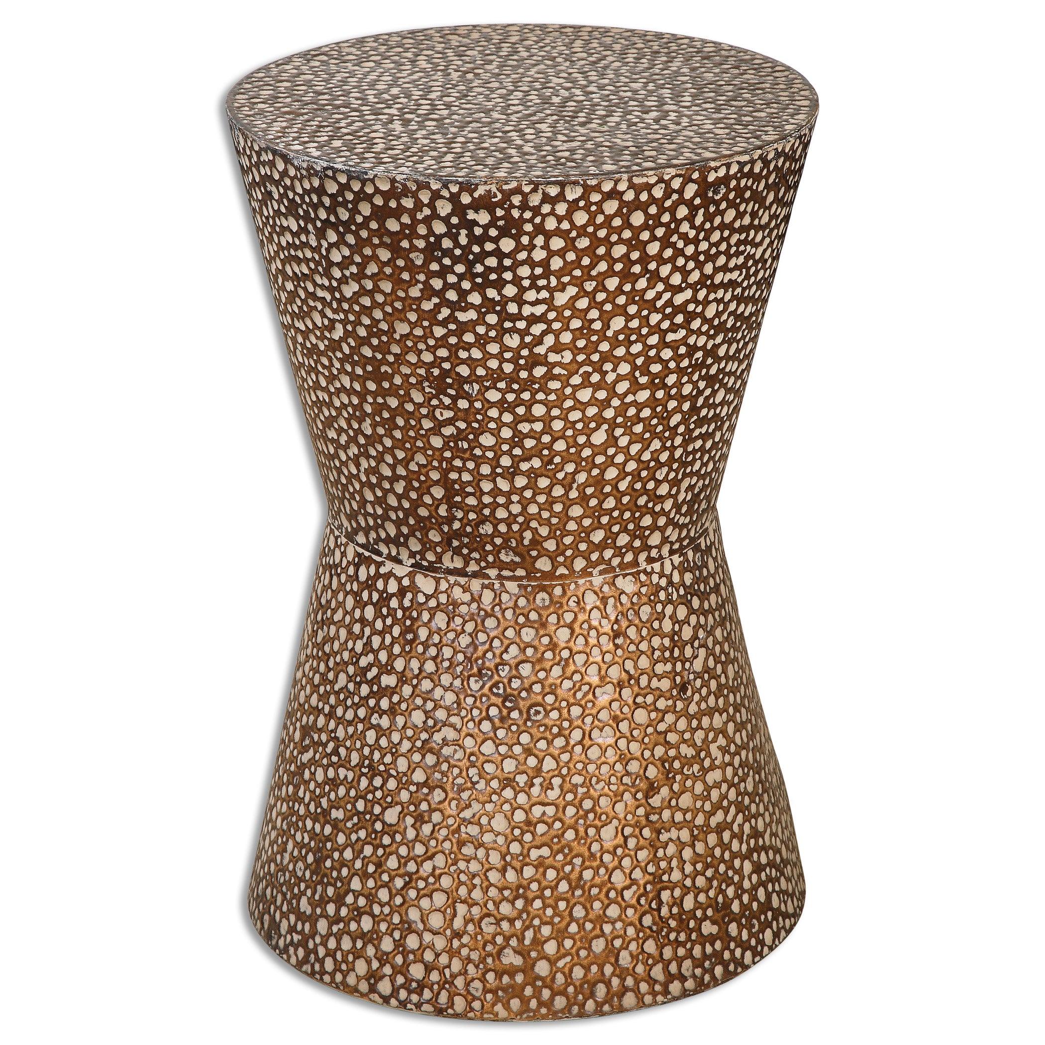 CUTLER DRUM SHAPED ACCENT TABLE - Remutear
