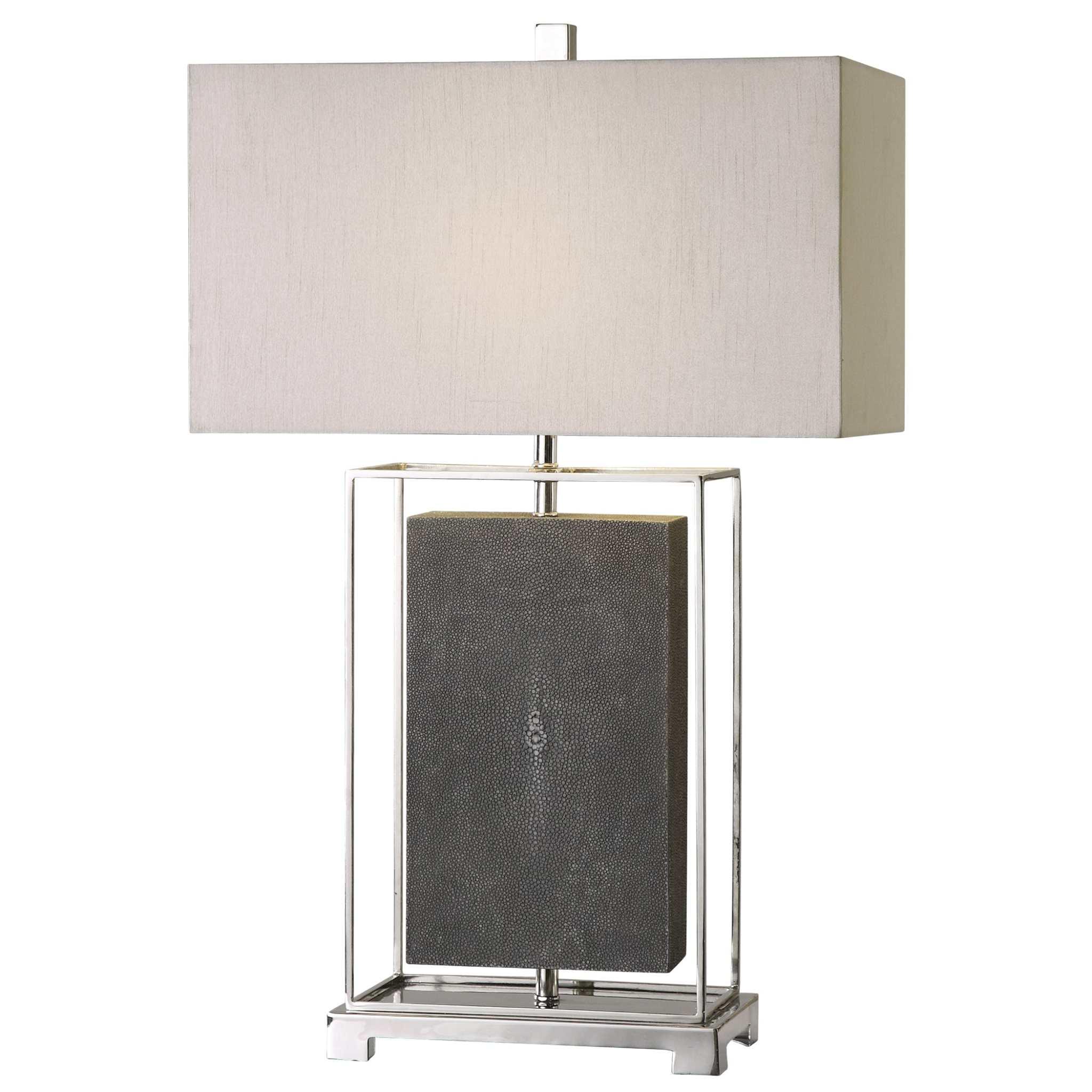 SAKANA GRAY TEXTURED TABLE LAMP - Remutear
