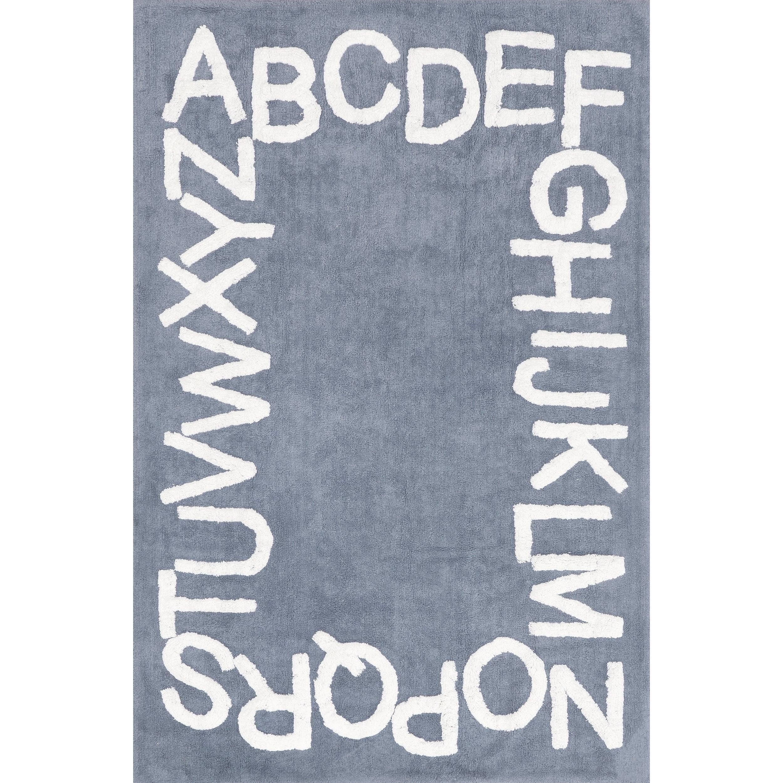 Kids Washable Round Alphabet Rug - Remutear
