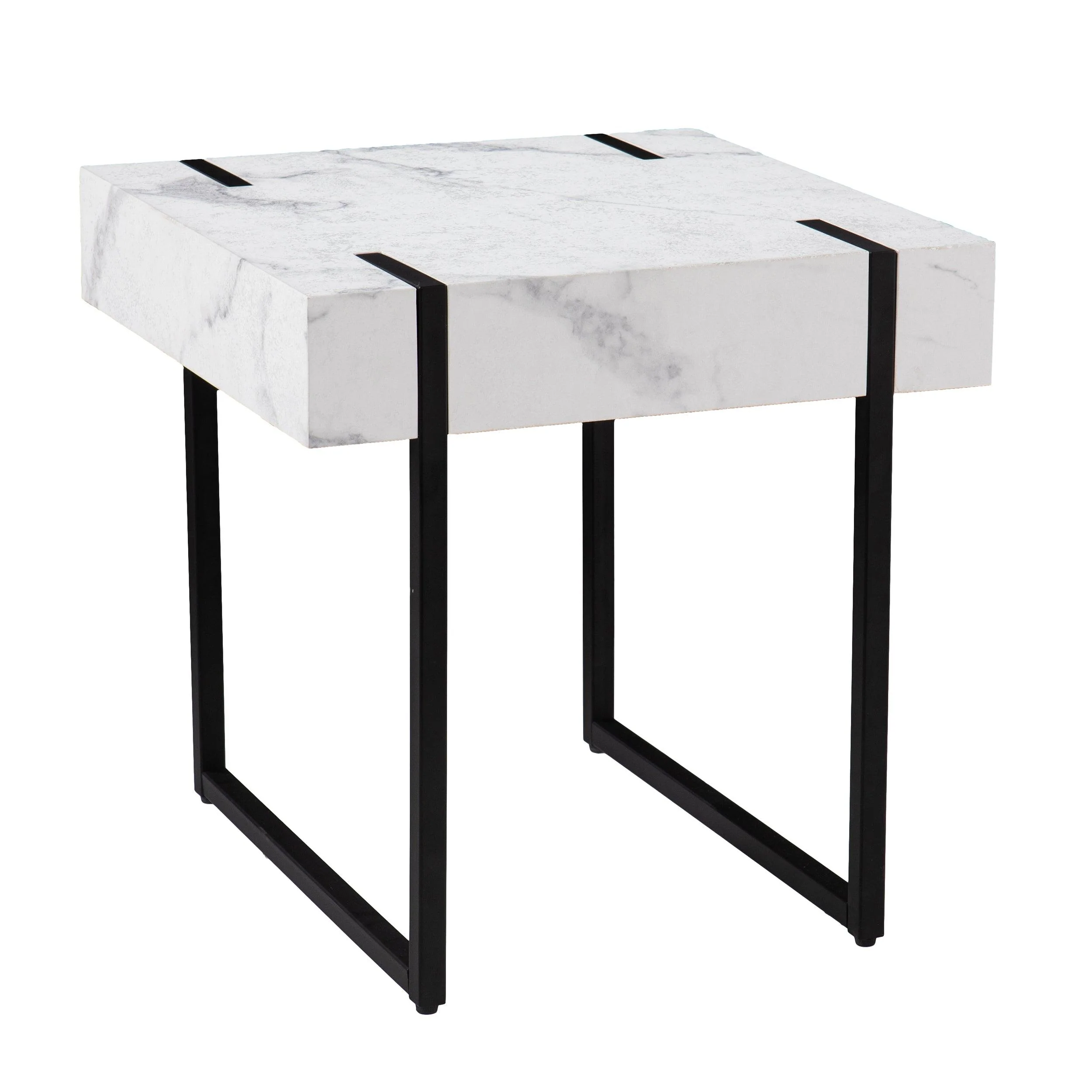 Rangley Modern Faux Marble End Table - Remutear