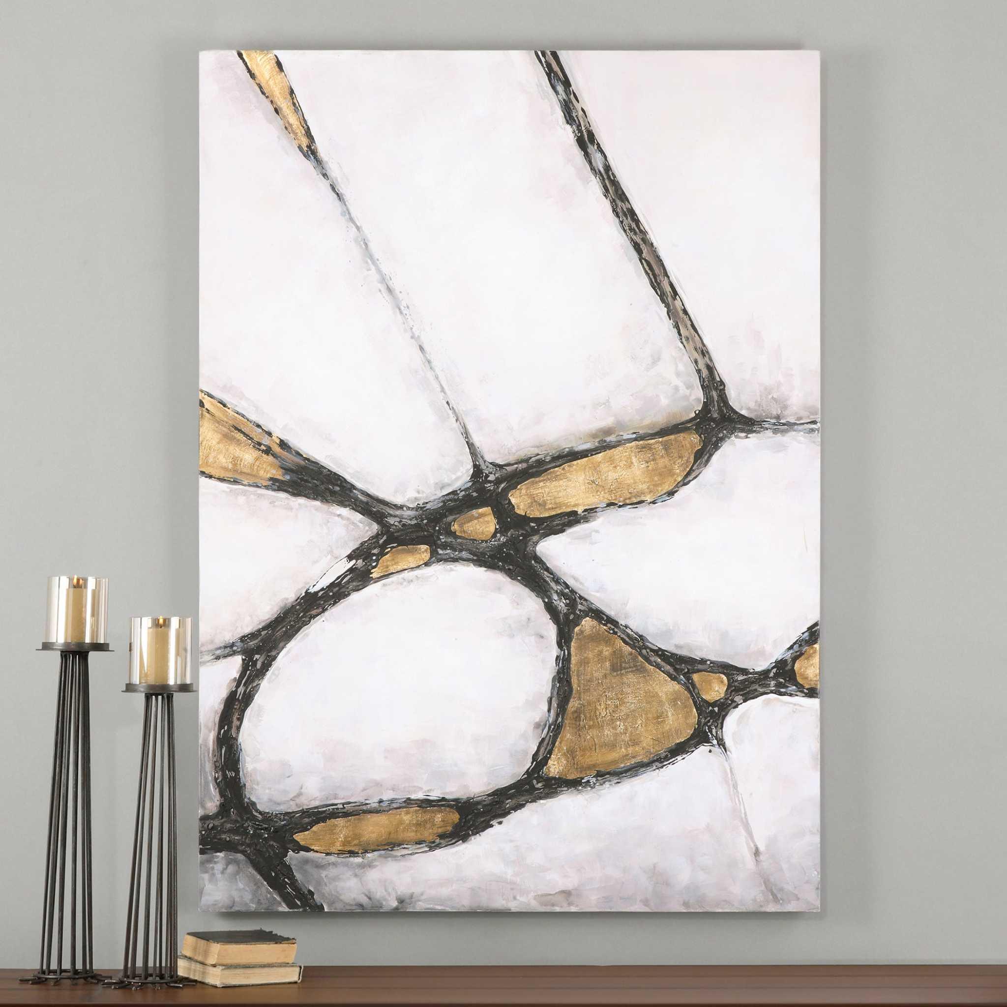 Abstract Art In Gold And Black - Remutear