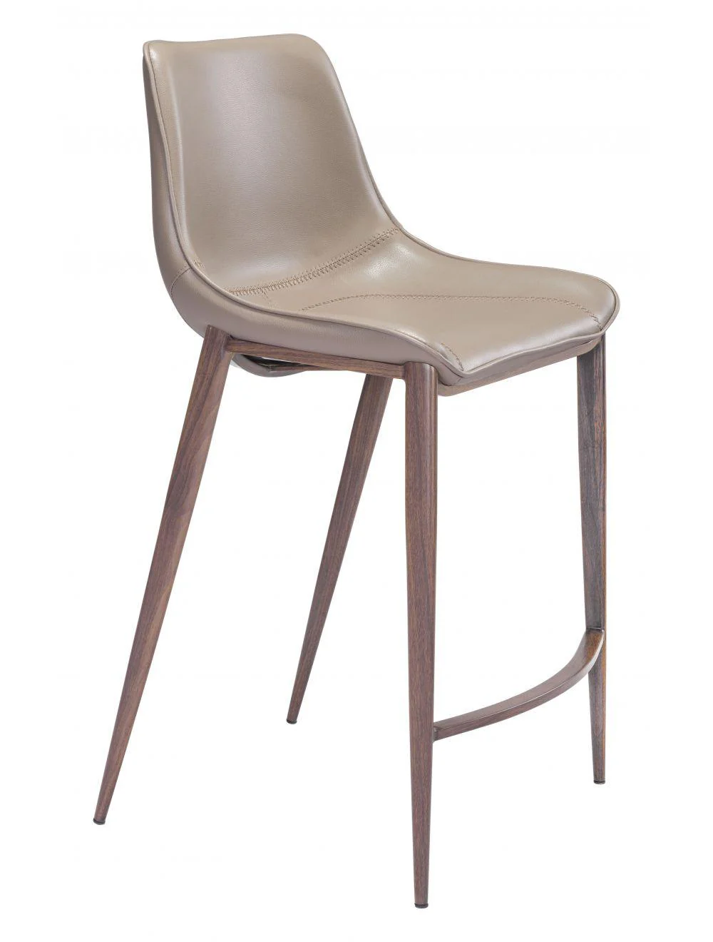 Magnus Counter Chair (Set of 2) Gray & Walnut - Remutear