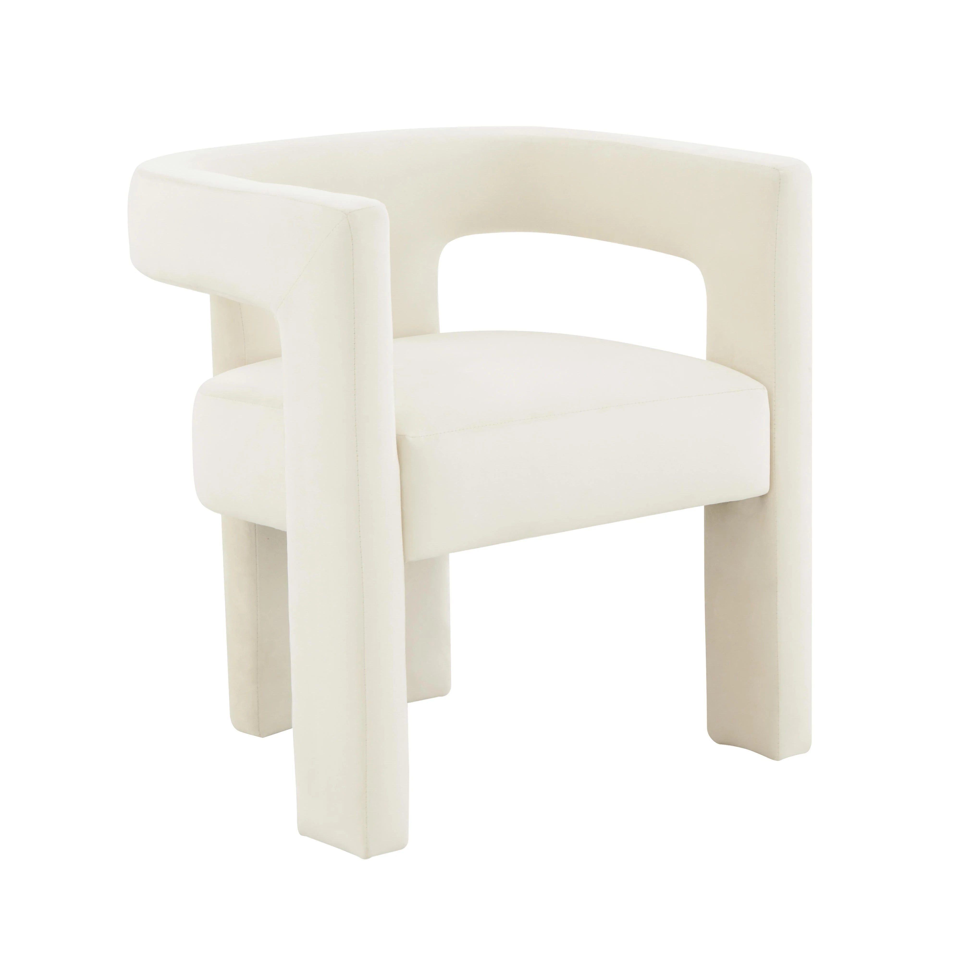 Sloane Cream Velvet Chair - Remutear