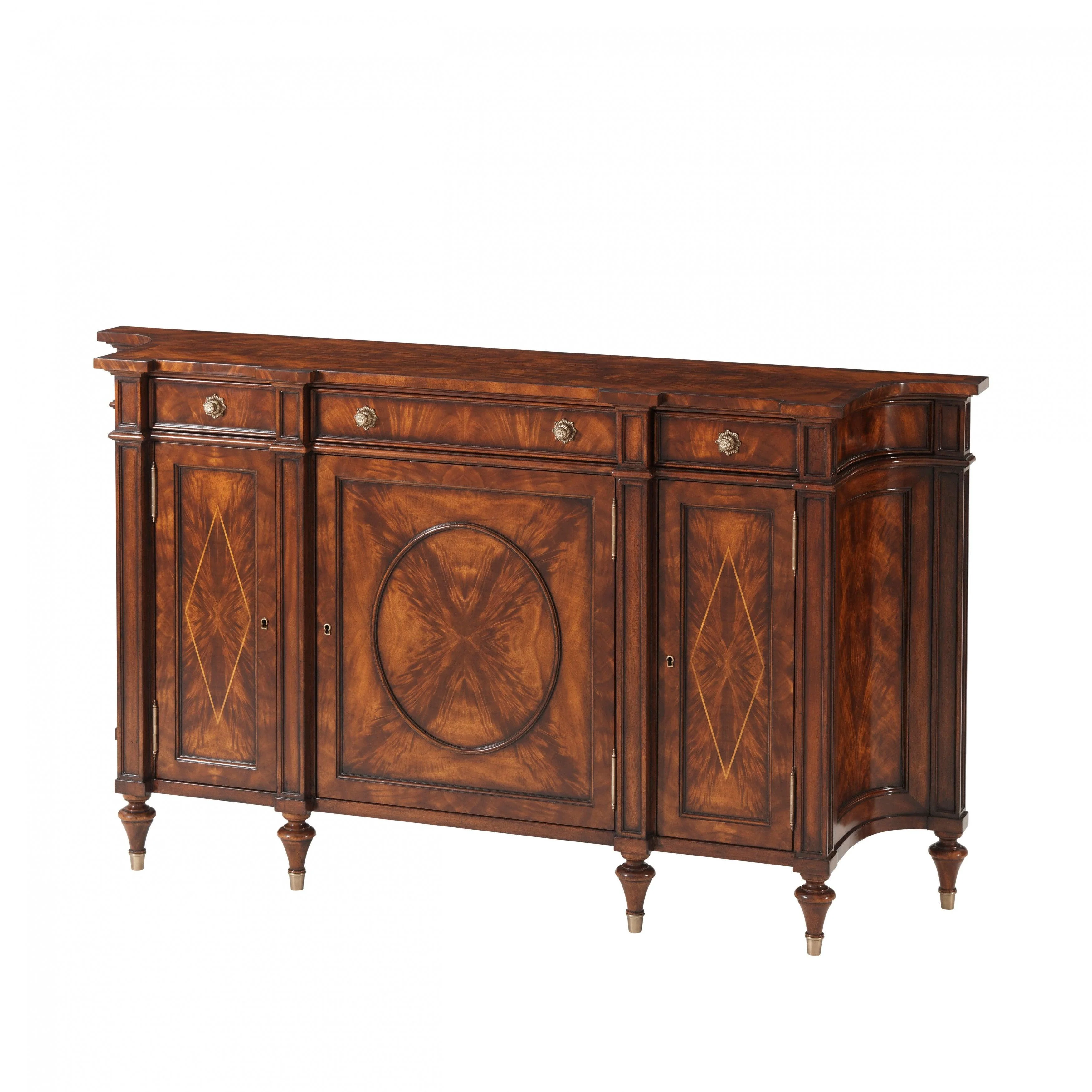 Concave Side Cabinet Sideboard - Remutear