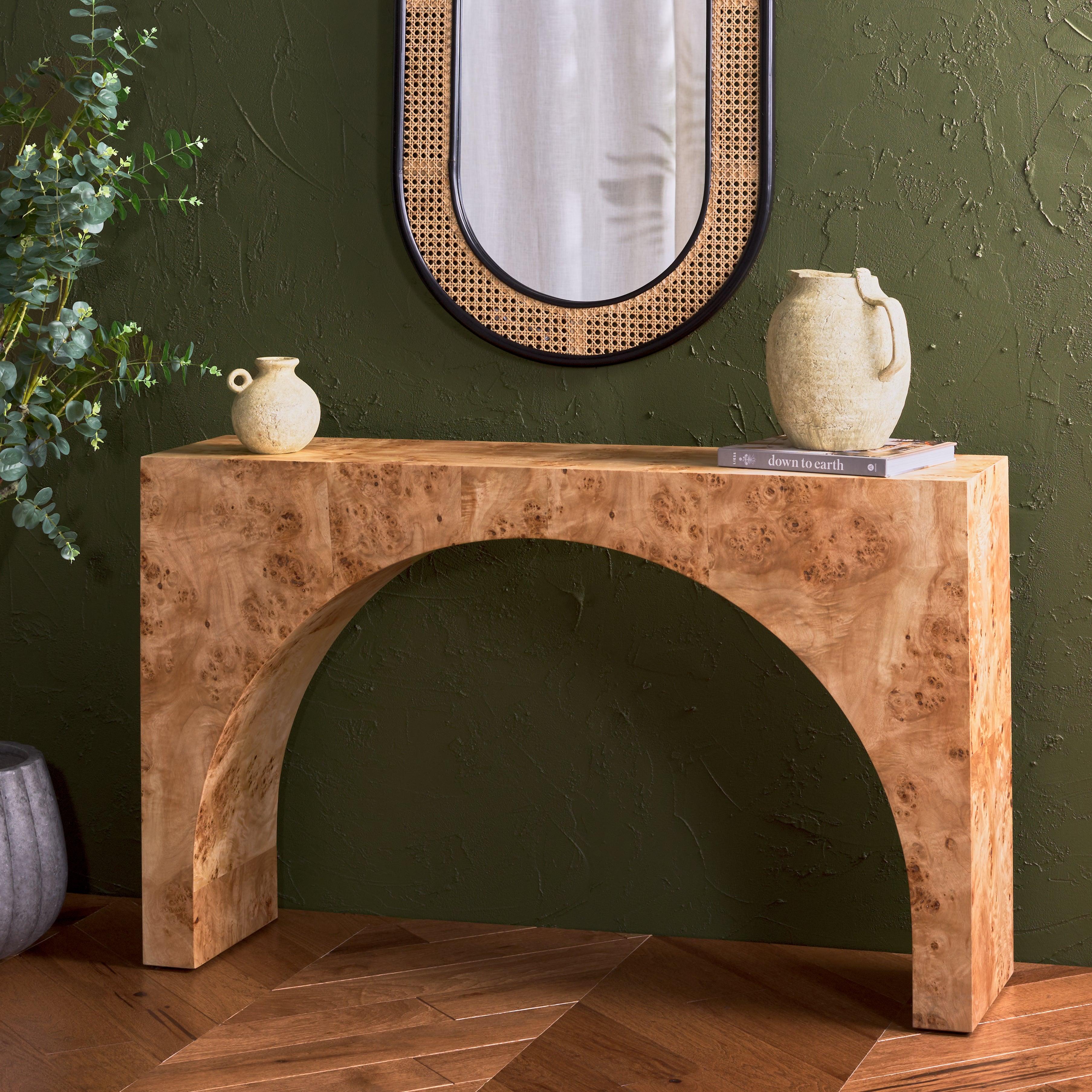 KATELYNN BURLED MAPPA CONSOLE TABLE - Remutear