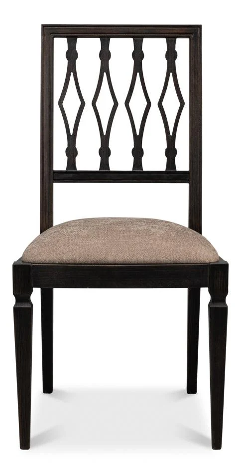 Diamond Side Chair - Nero - Mushroom - Set of 2 - Remutear