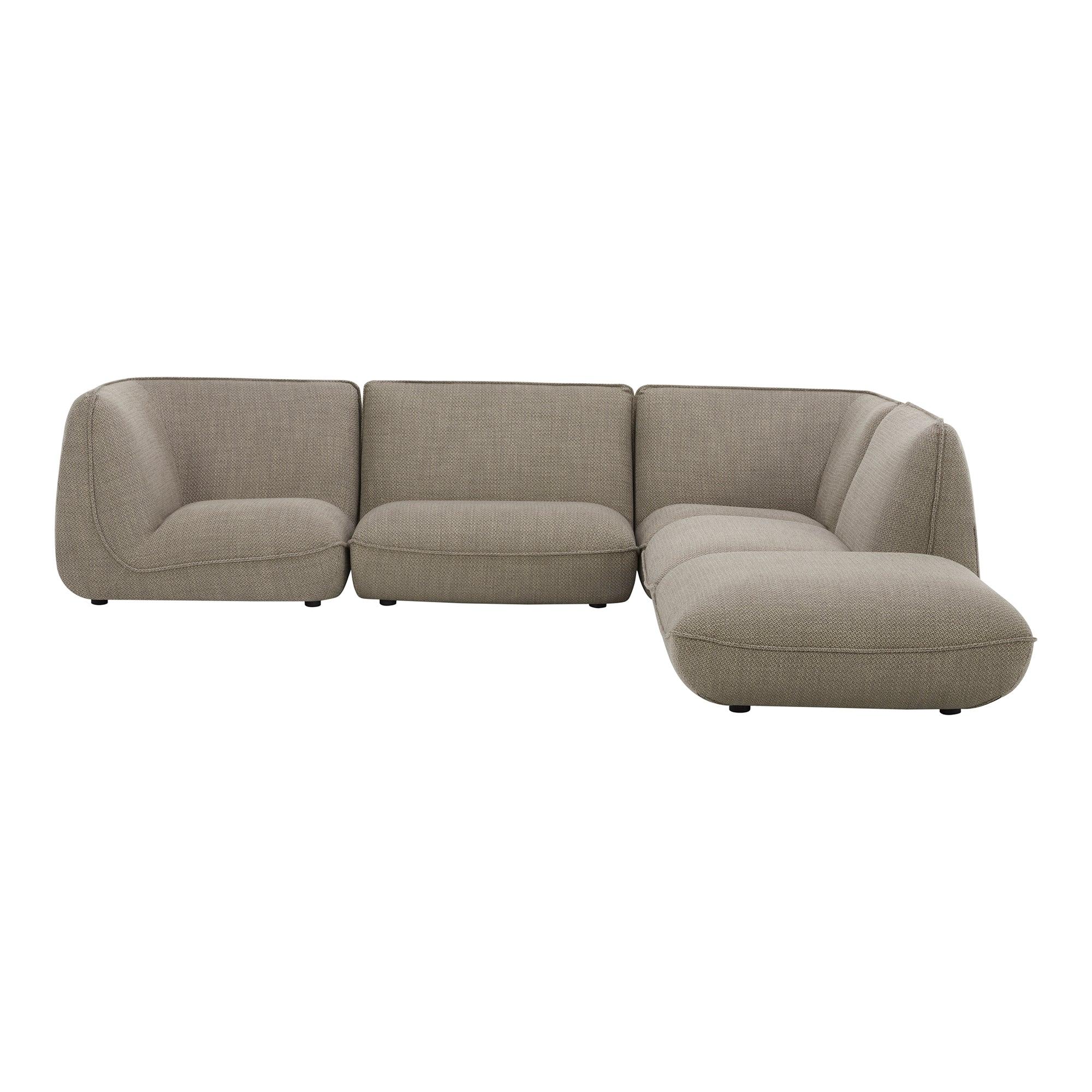 Zeppelin Lounge Modular Sectional Speckled Pumice - Remutear