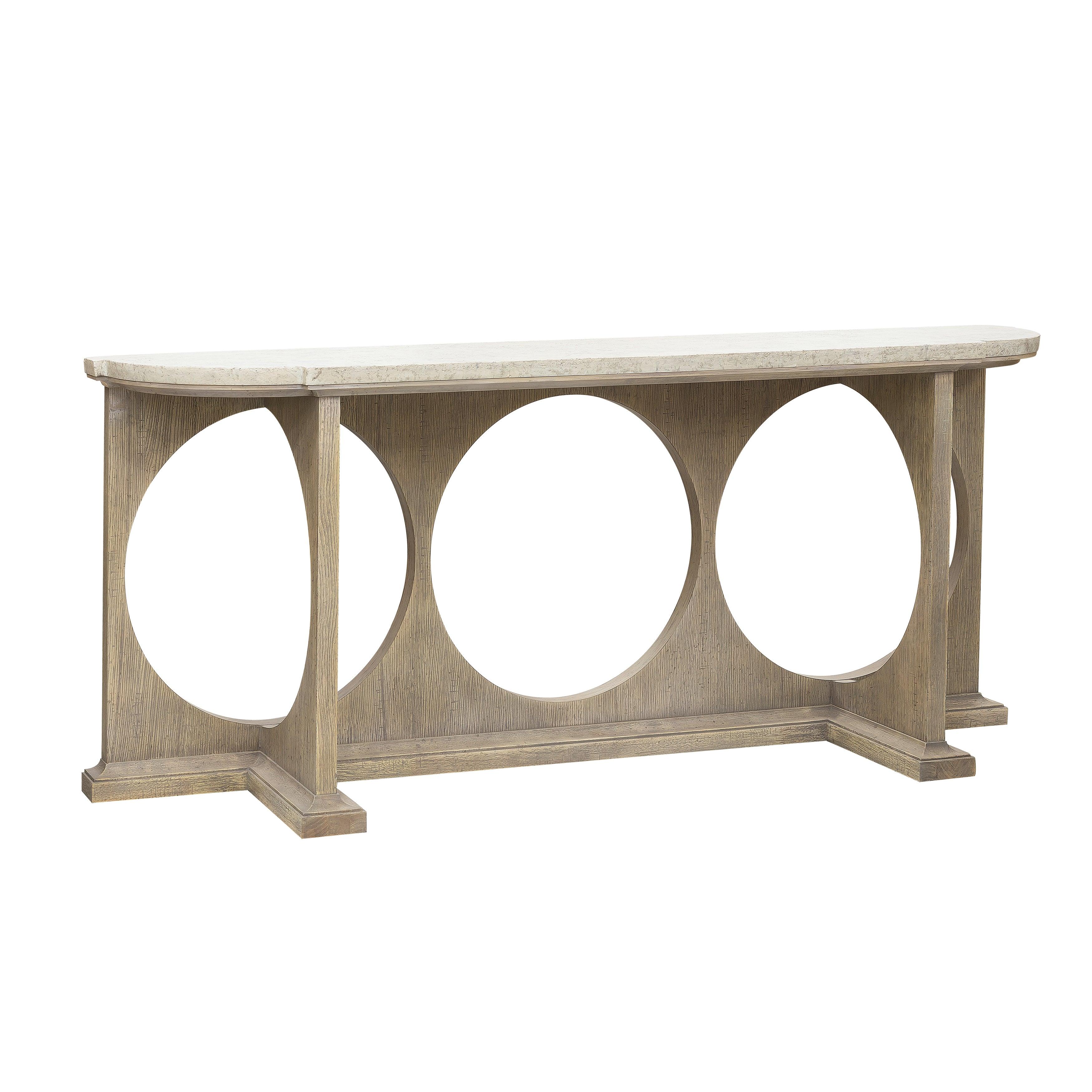 Modern Entryway Console Table with Concrete Top - Remutear