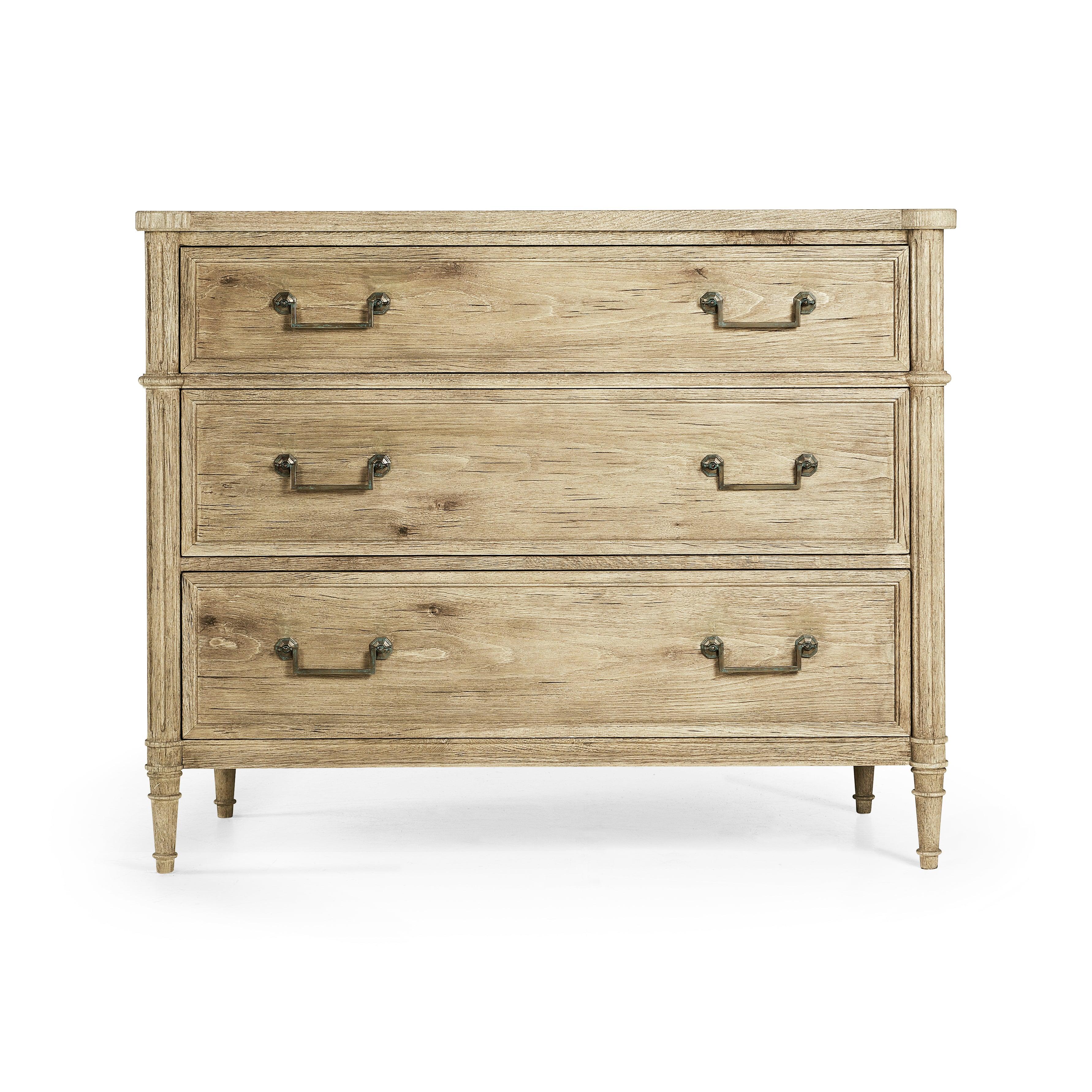 Timeless Kalpa Louis XVI Drawer Chest in Bleached Chestnut 42