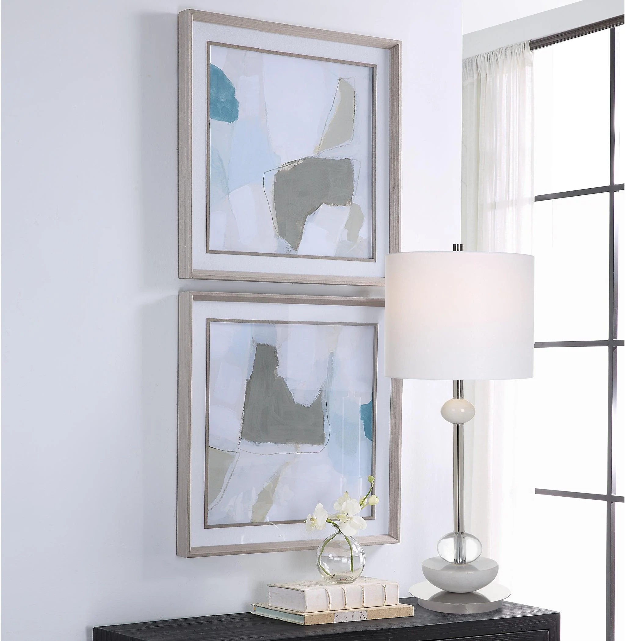 Mist Shapes Framed Prints, Set/2 - Remutear