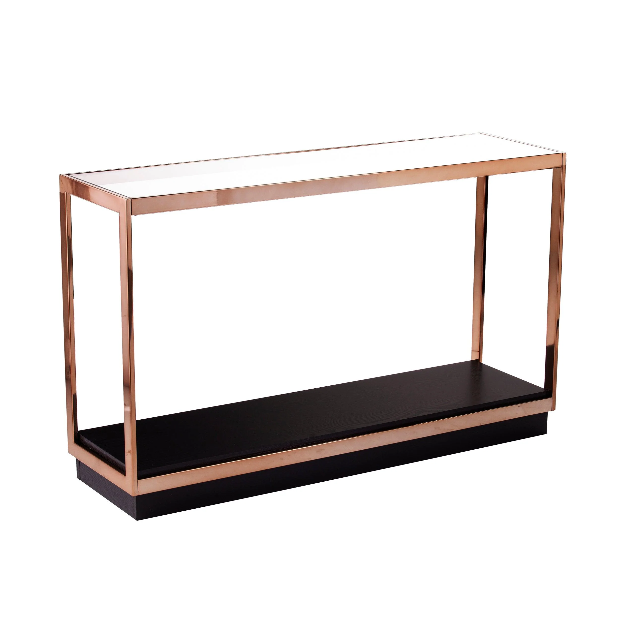Lexina Glass-Top Console Table - Remutear