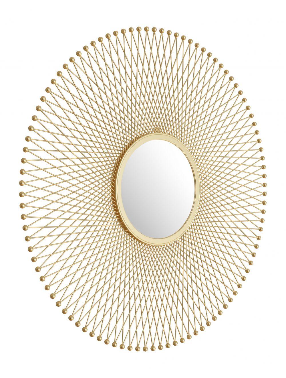 Glow Round Mirror Gold - Remutear
