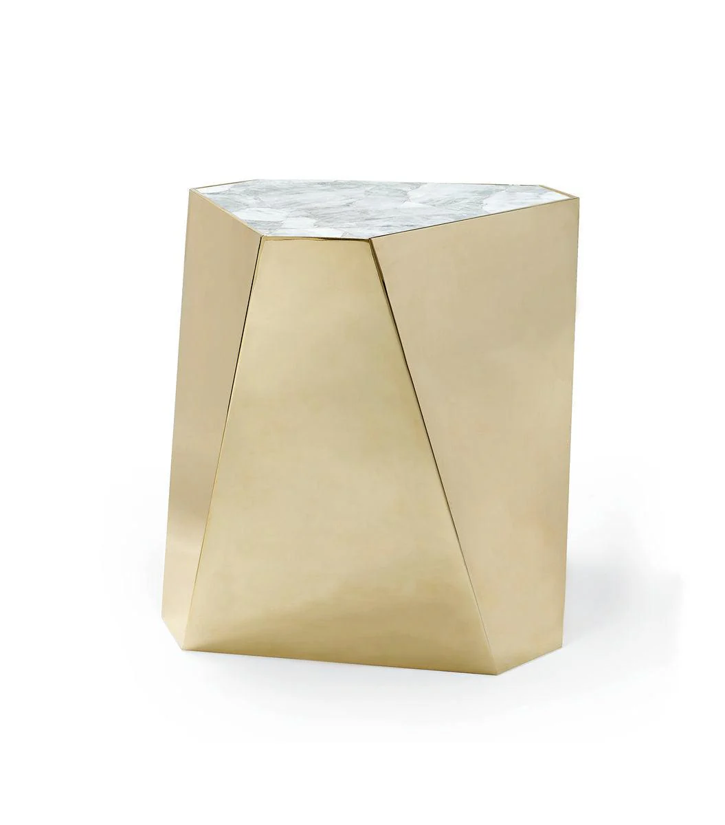 THE CONTEMPO SIDE TABLE GOLD MEDIUM - Remutear