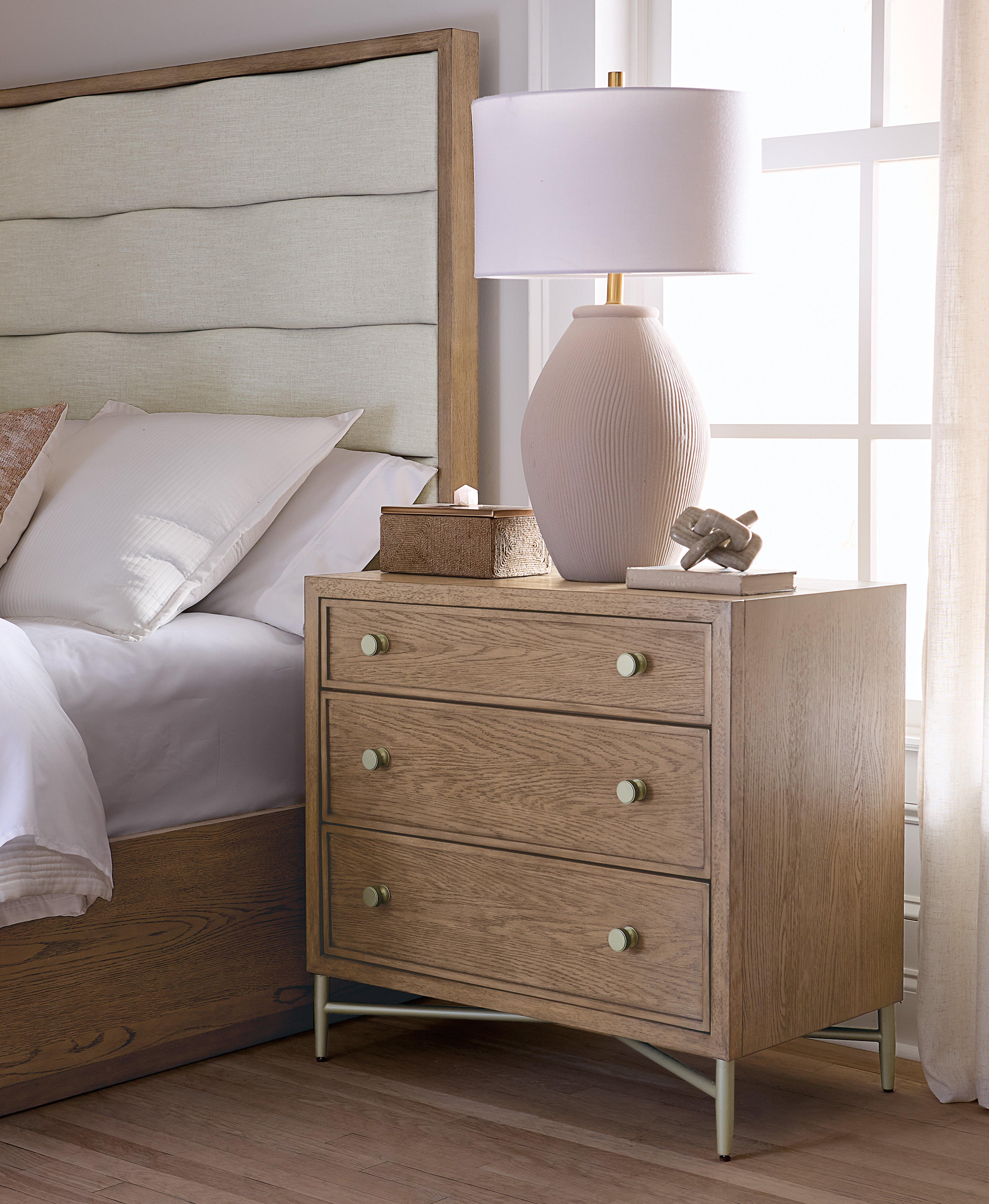Sonnet Three-Drawer Nightstand - Remutear
