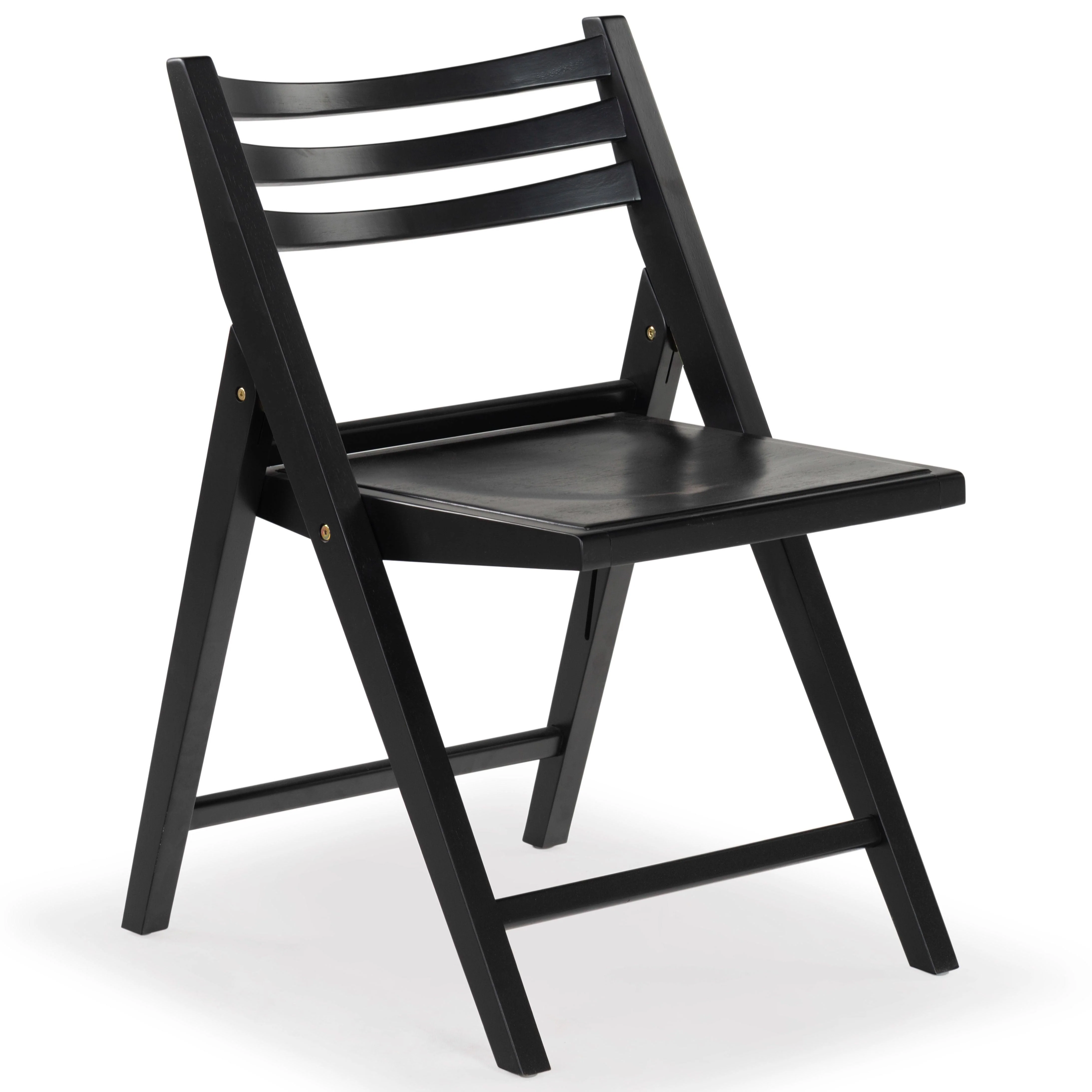 Jacie Wood Seat Folding Chair - Remutear