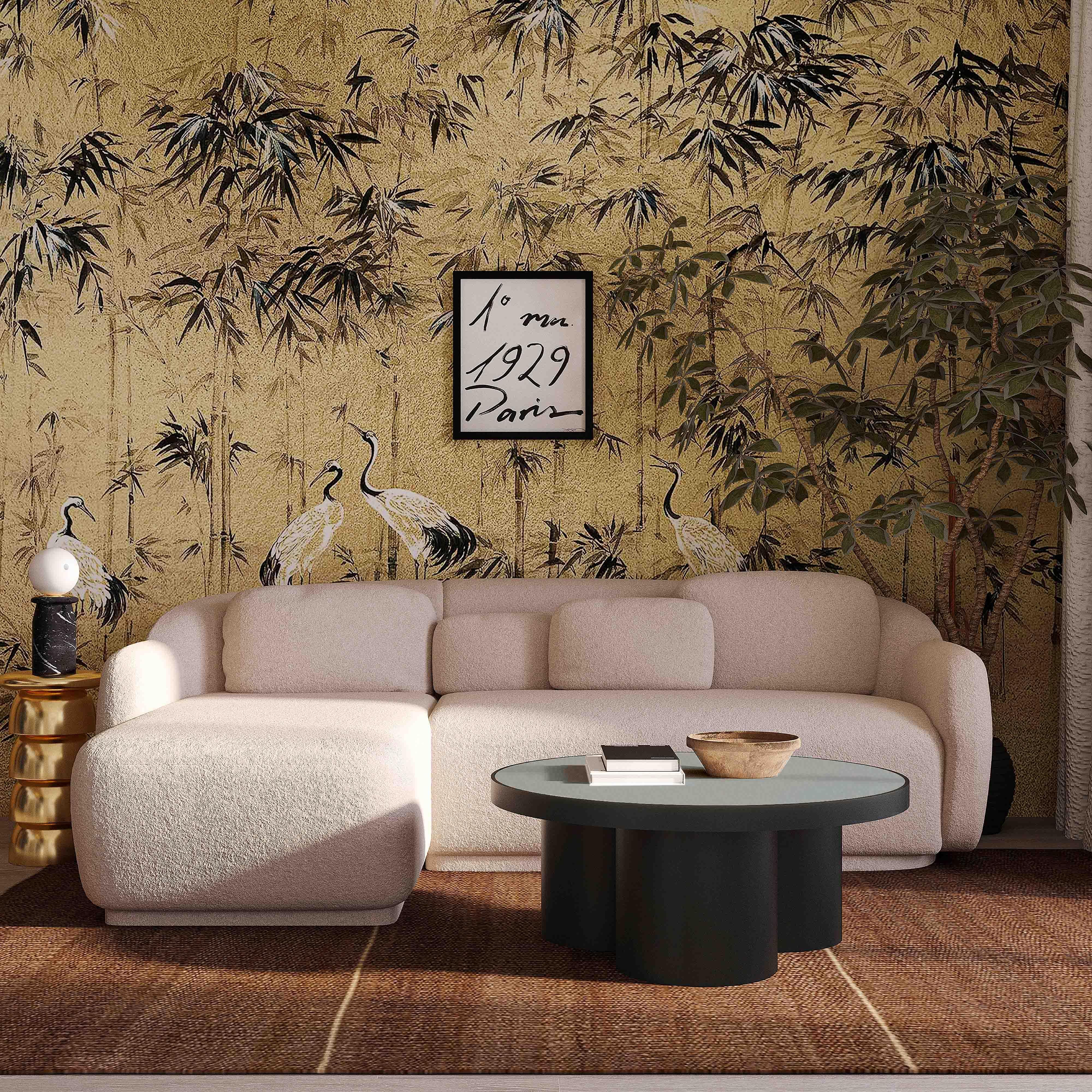 Misty Cream Boucle Sectional - LAF - Remutear