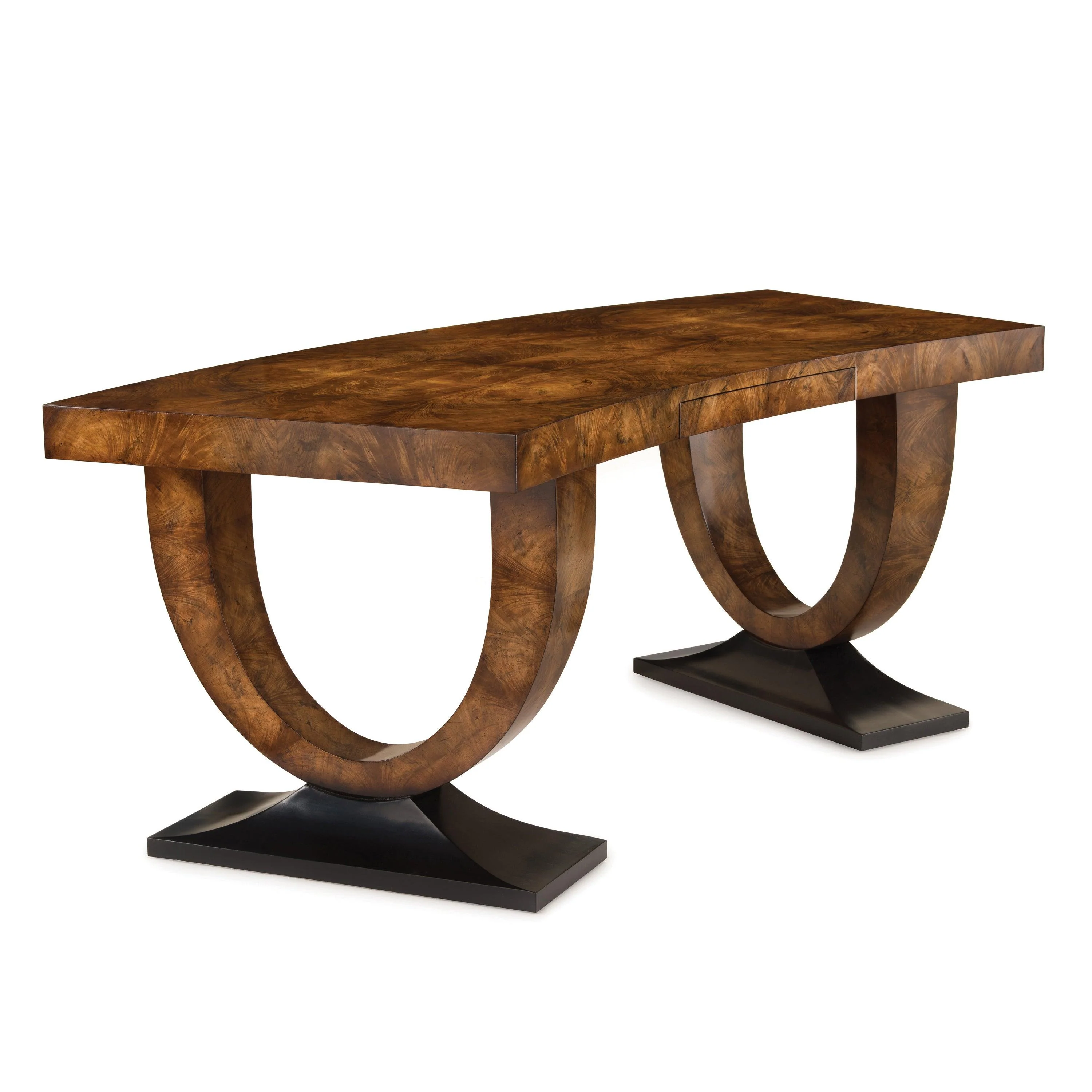 Curved Walnut Desk - Remutear