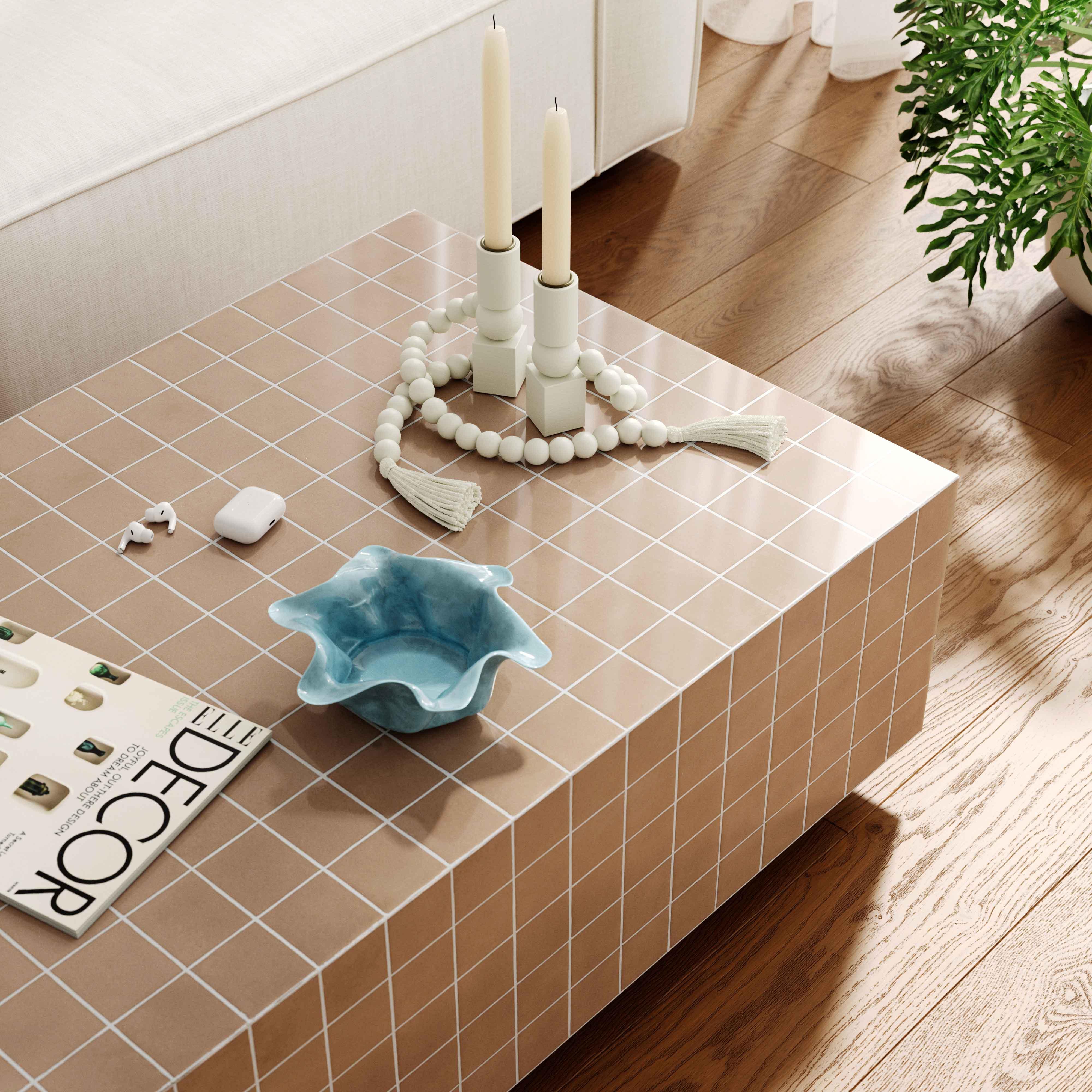 Mixie Taupe Tile Indoor / Outdoor Coffee Table - Remutear