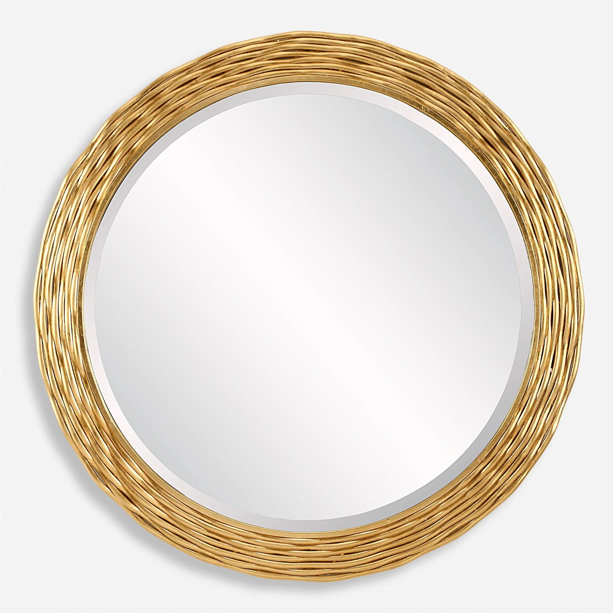 Celeste Gold Round Mirror - Remutear
