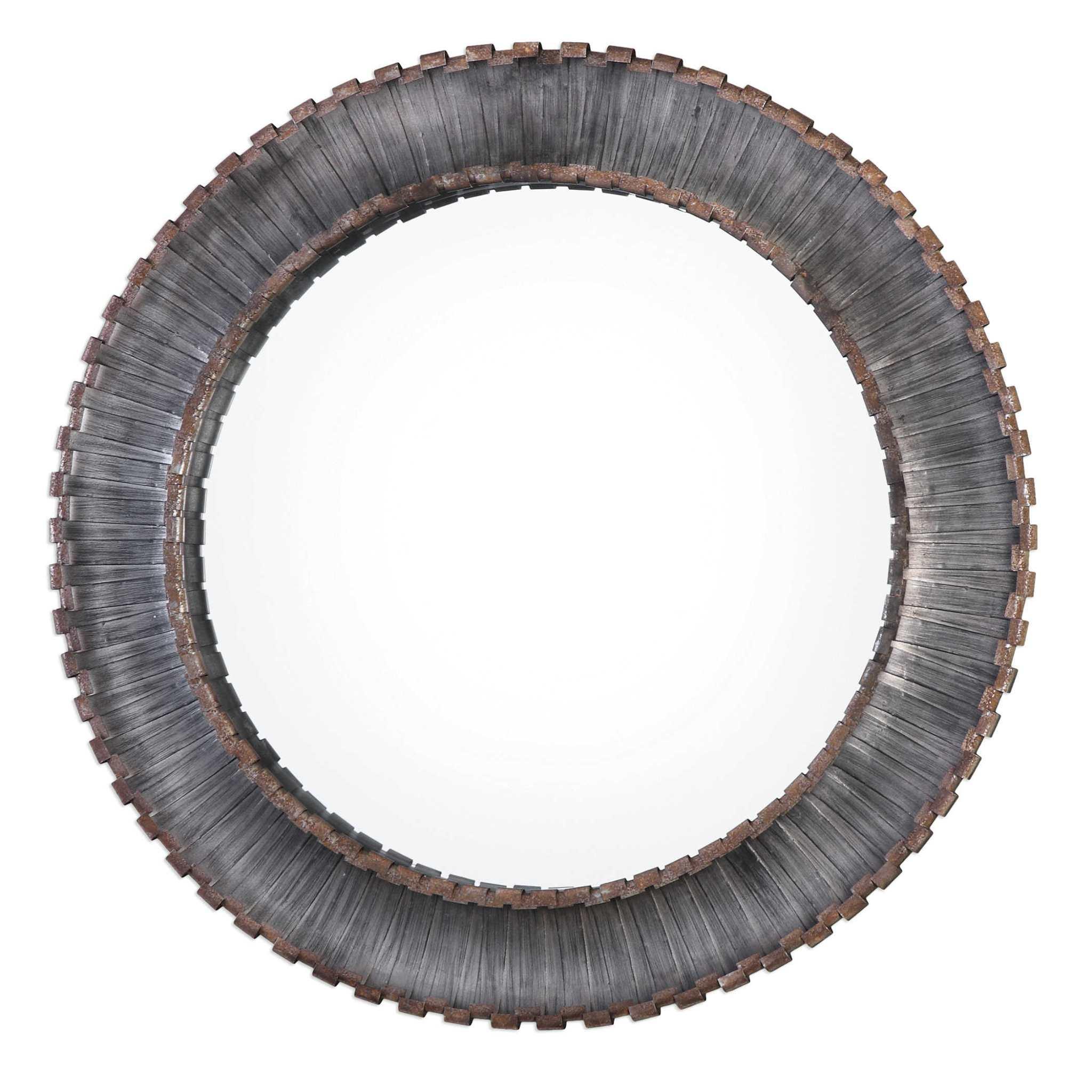 TANAINA SILVER ROUND MIRROR - Remutear
