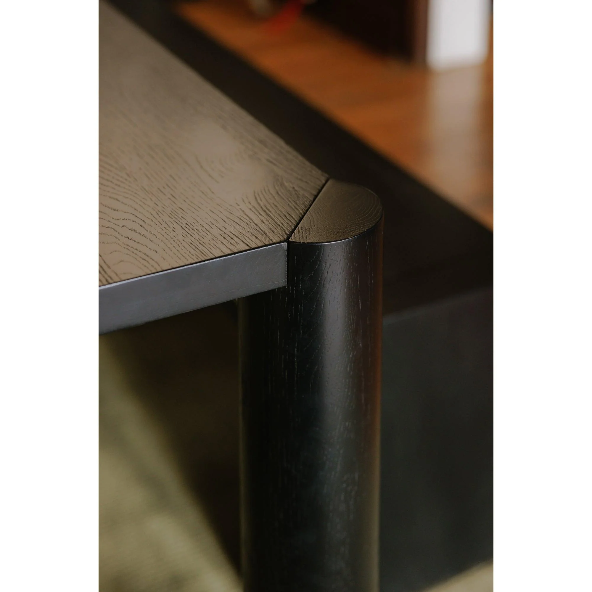 Post Dining Table Oak Black - Remutear