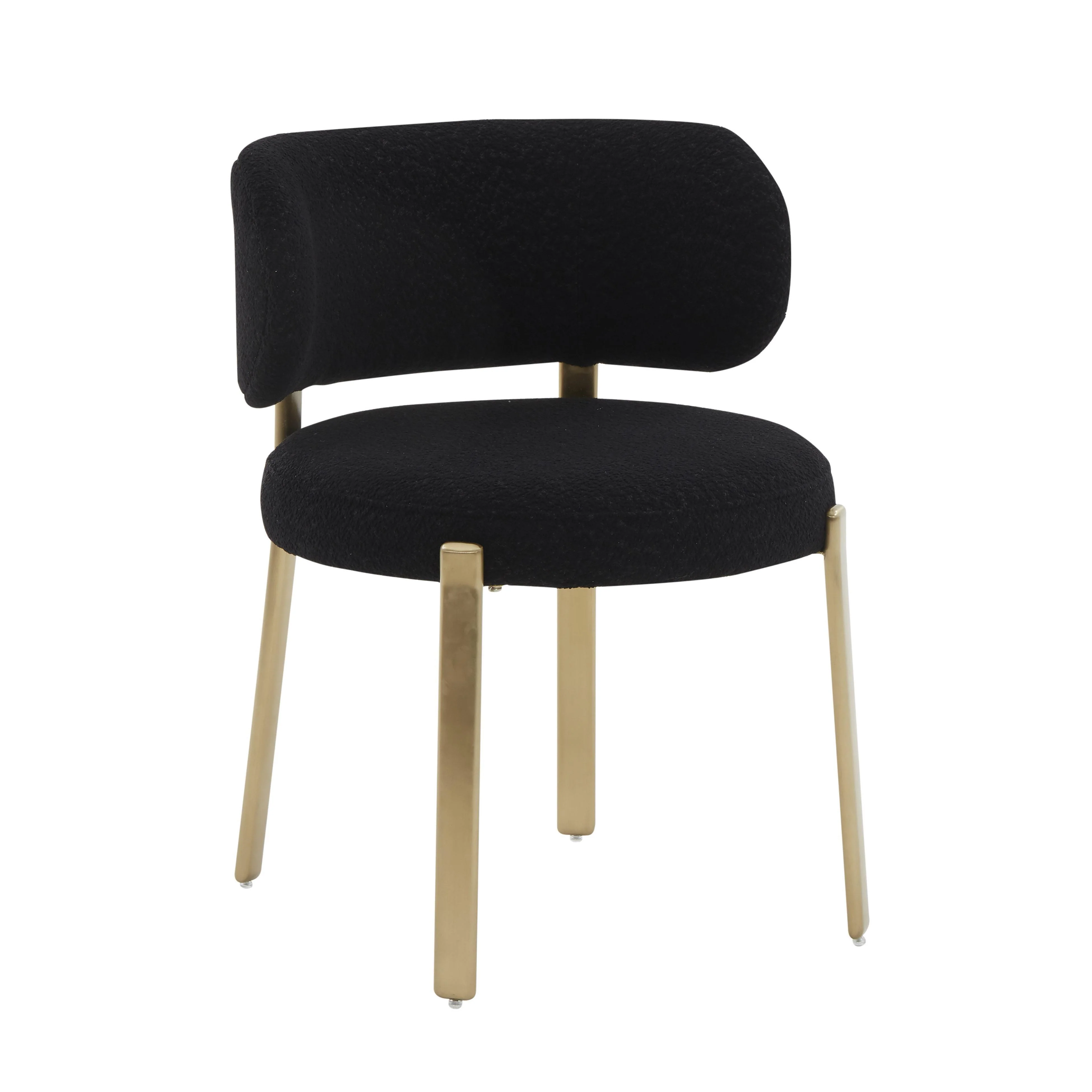 Margaret Black Boucle Dining Chair - Remutear