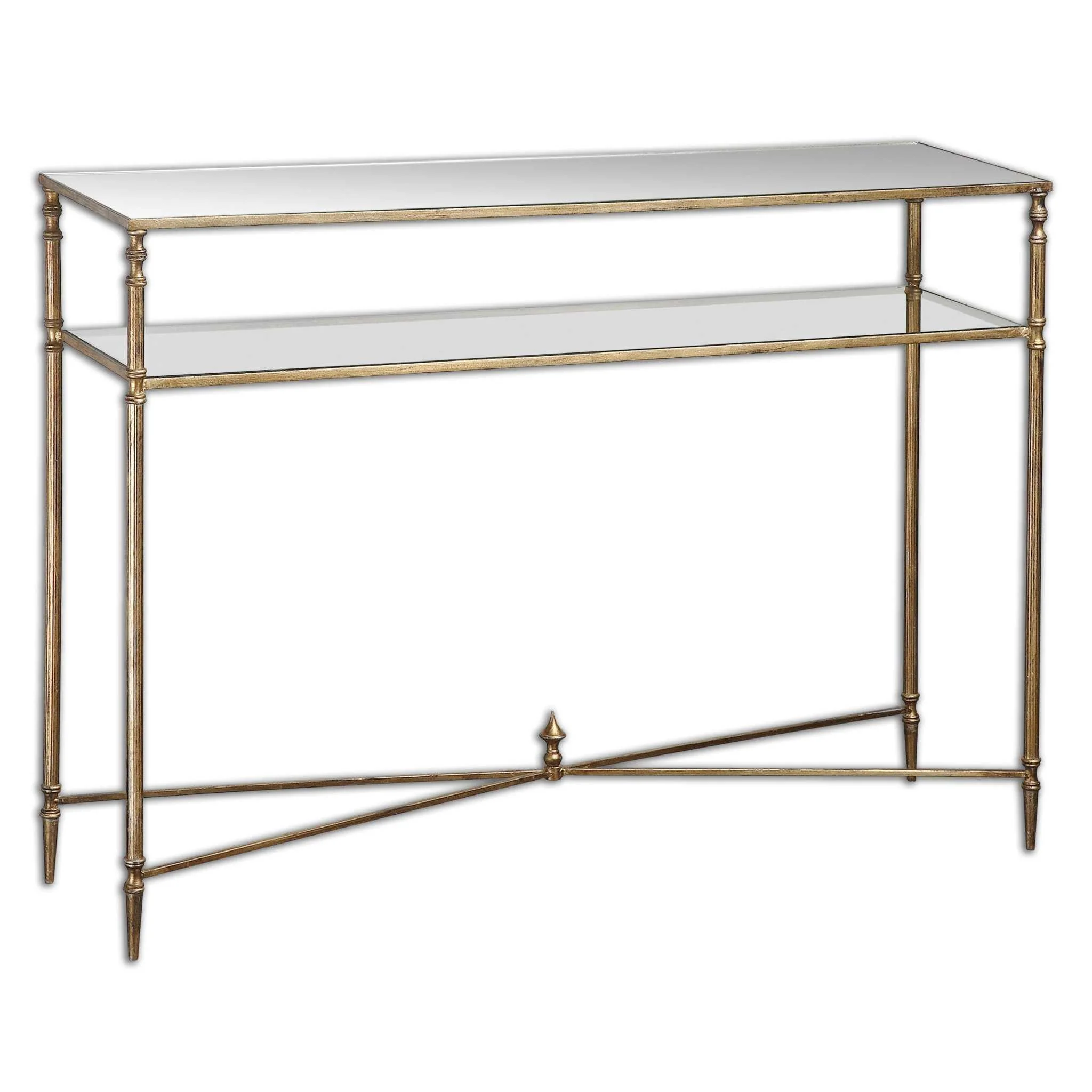 HENZLER MIRRORED GLASS CONSOLE TABLE - Remutear
