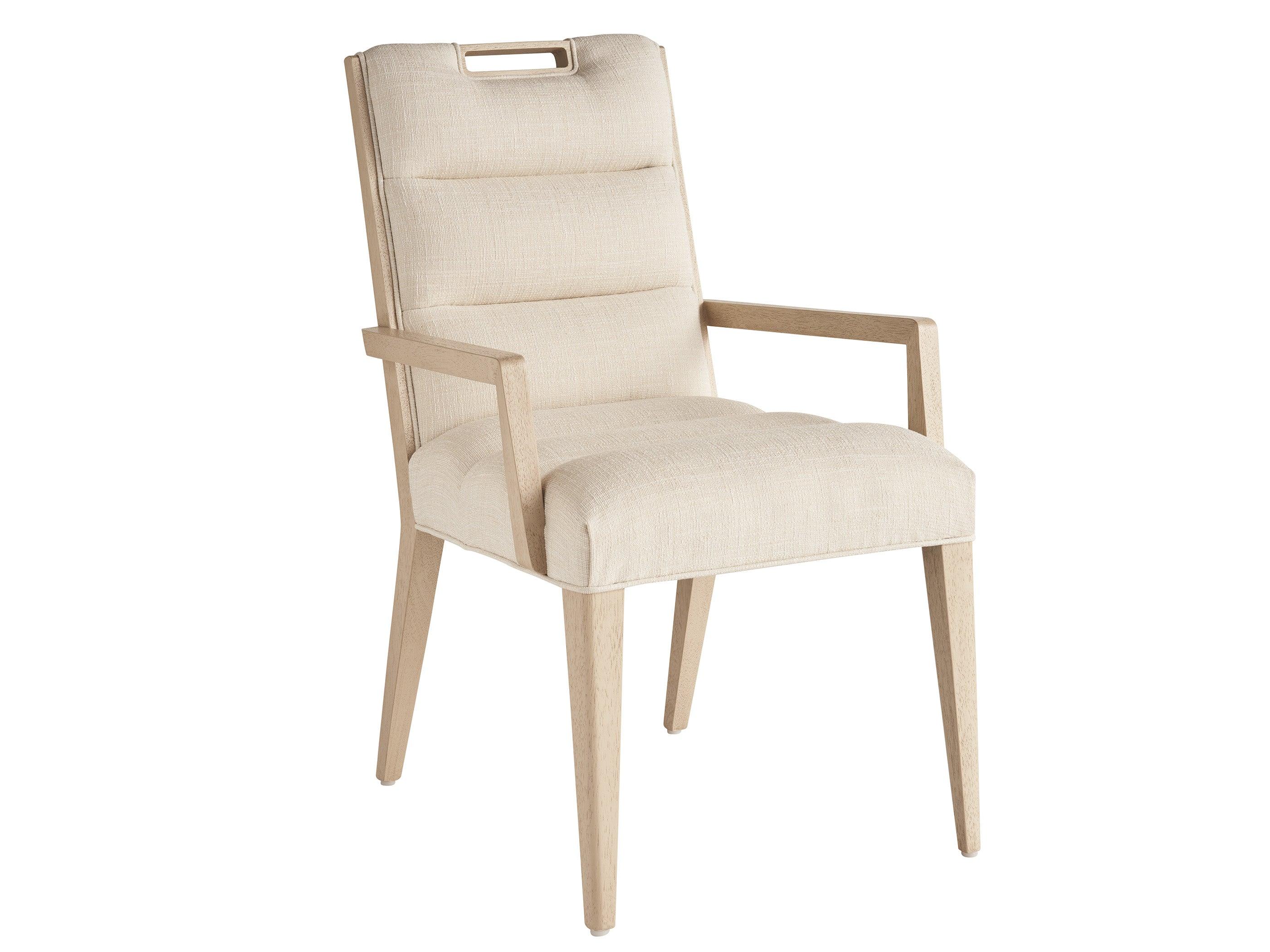 Sunset Key Aiden Channeled Upholstered Arm Chair - Remutear