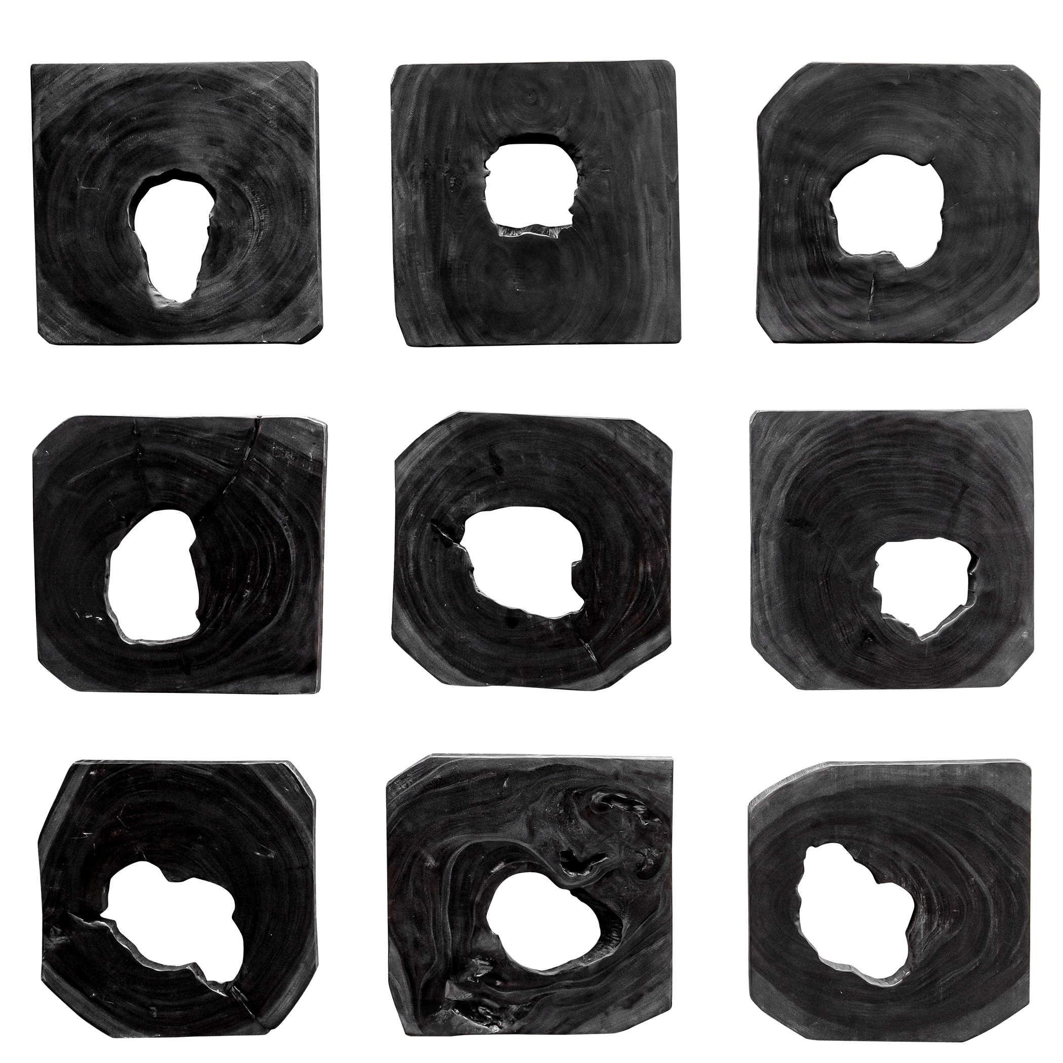 BAHATI WOOD WALL ART, SET OF 9 - Remutear