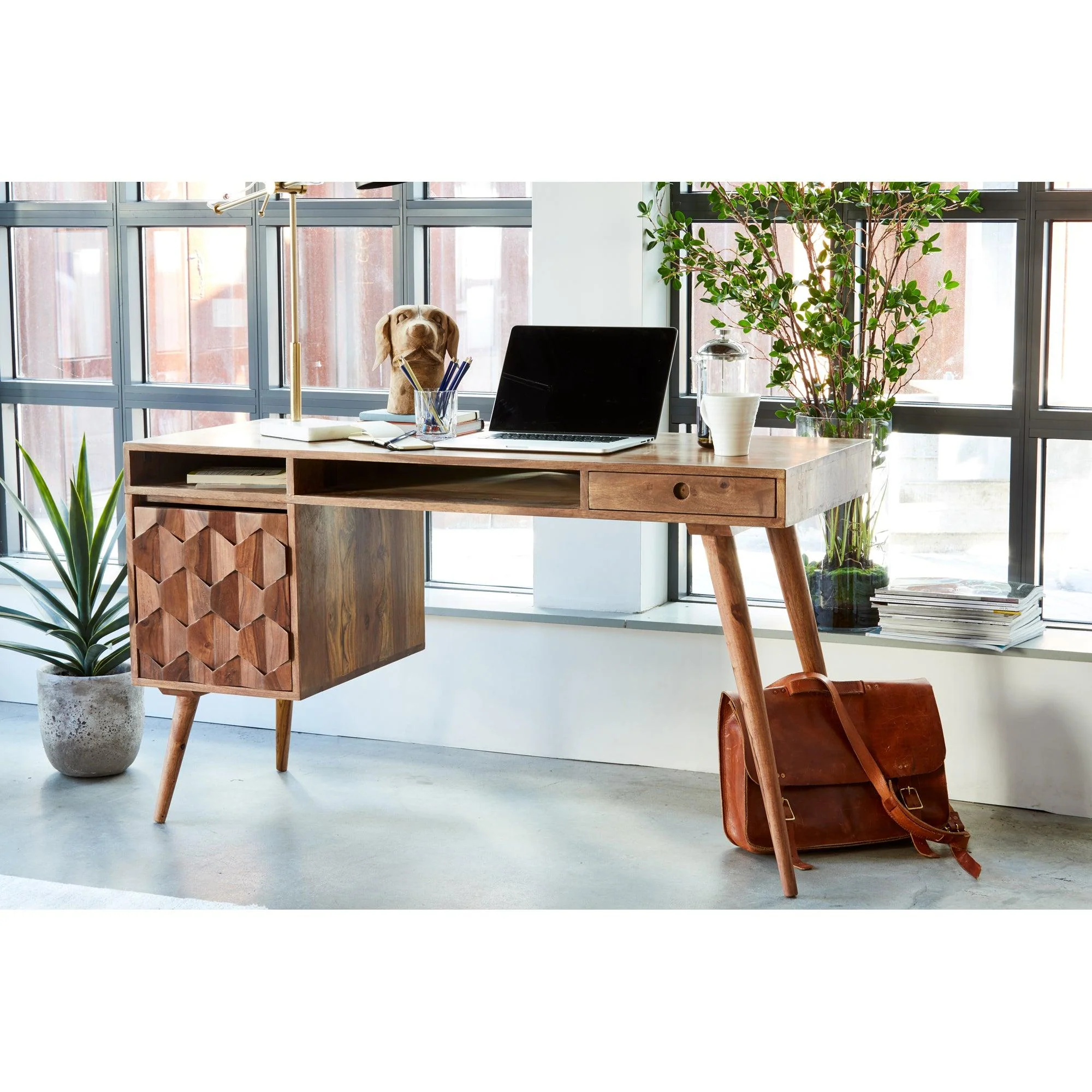 O2 Desk Brown - Remutear